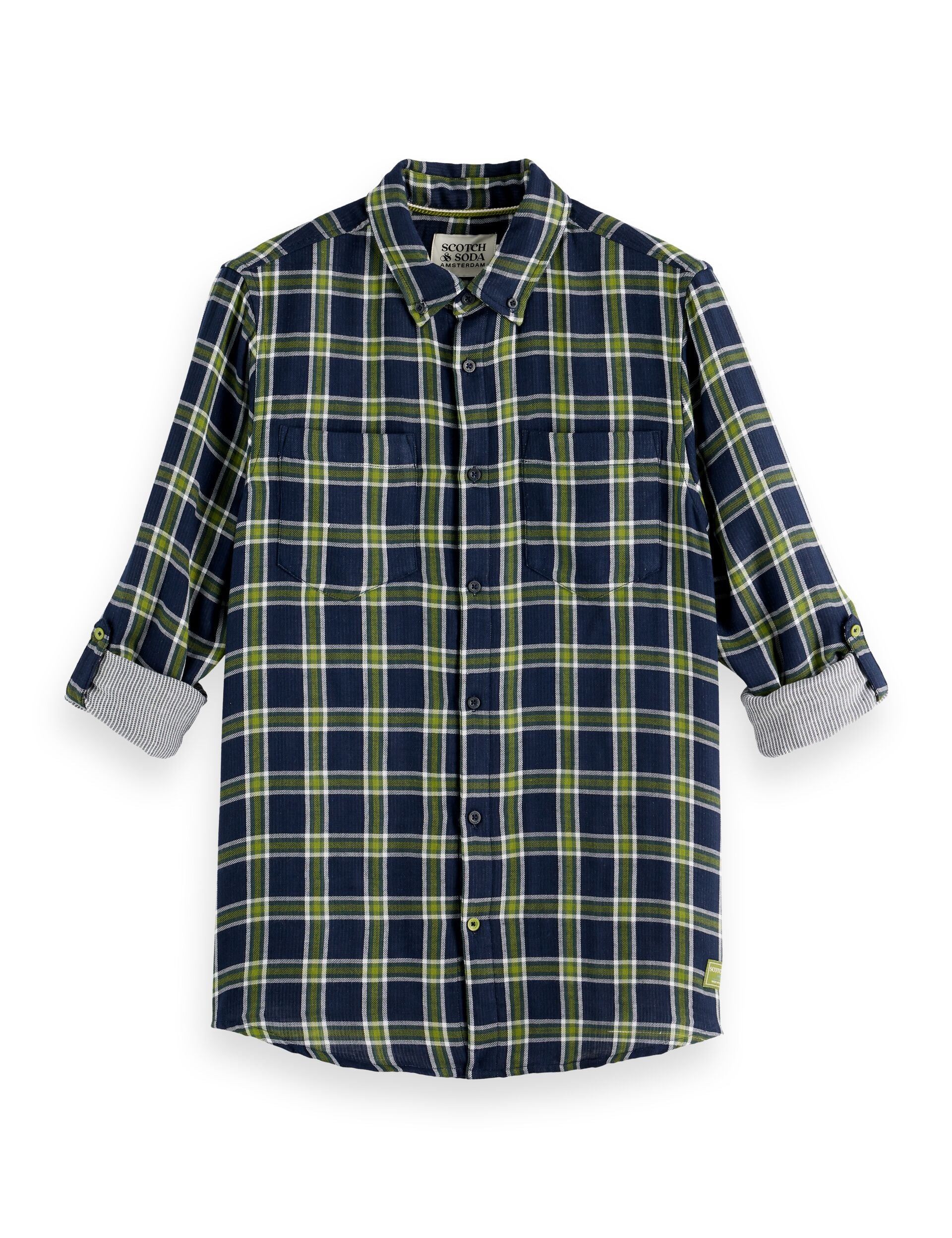 Double-face regular fit shirt