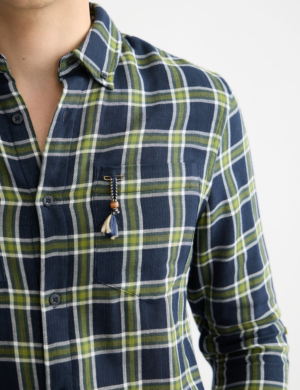 Double-face regular fit shirt