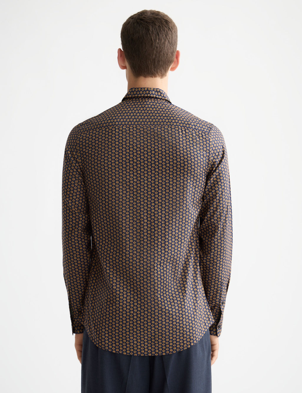 Micro All Over Printed slim-fit shirt