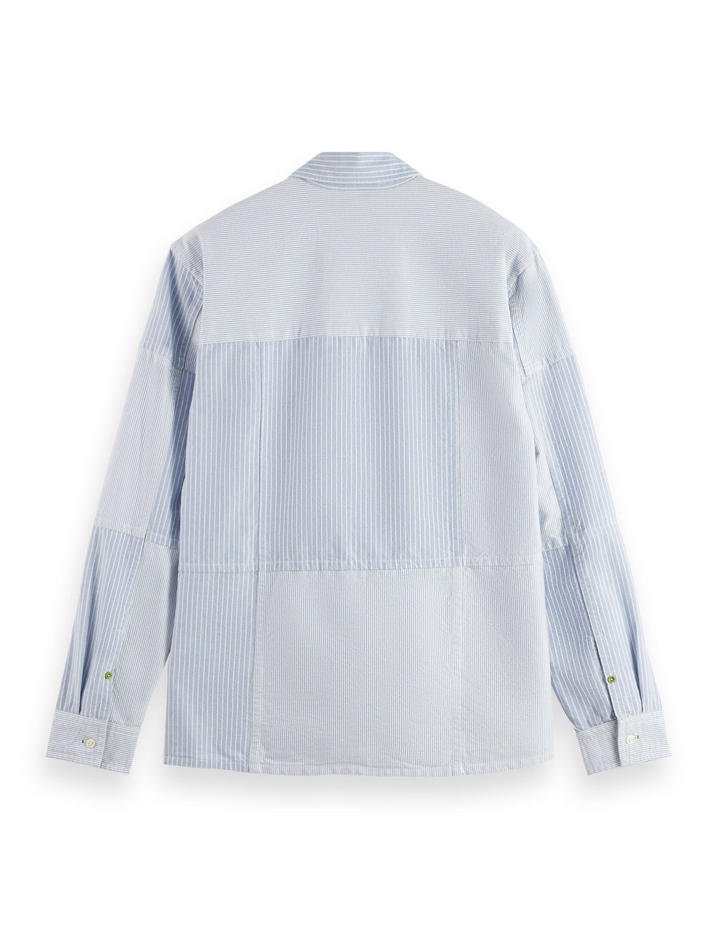 Patchwork relaxed-fit oxford shirt