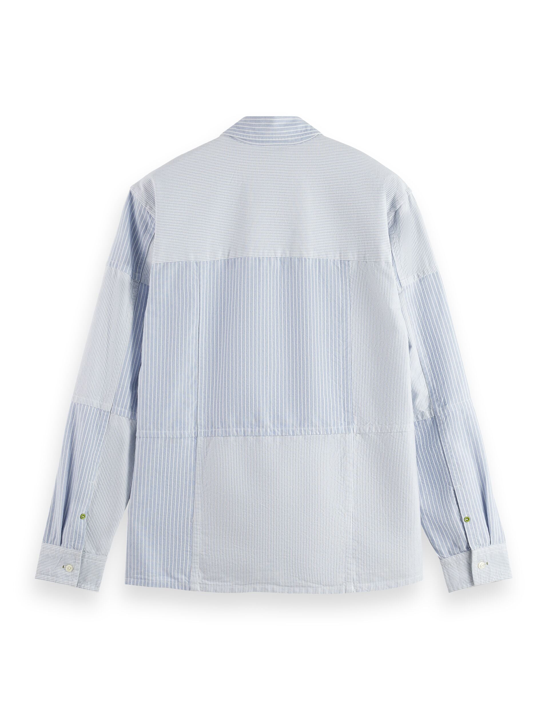 Patchwork relaxed-fit oxford shirt