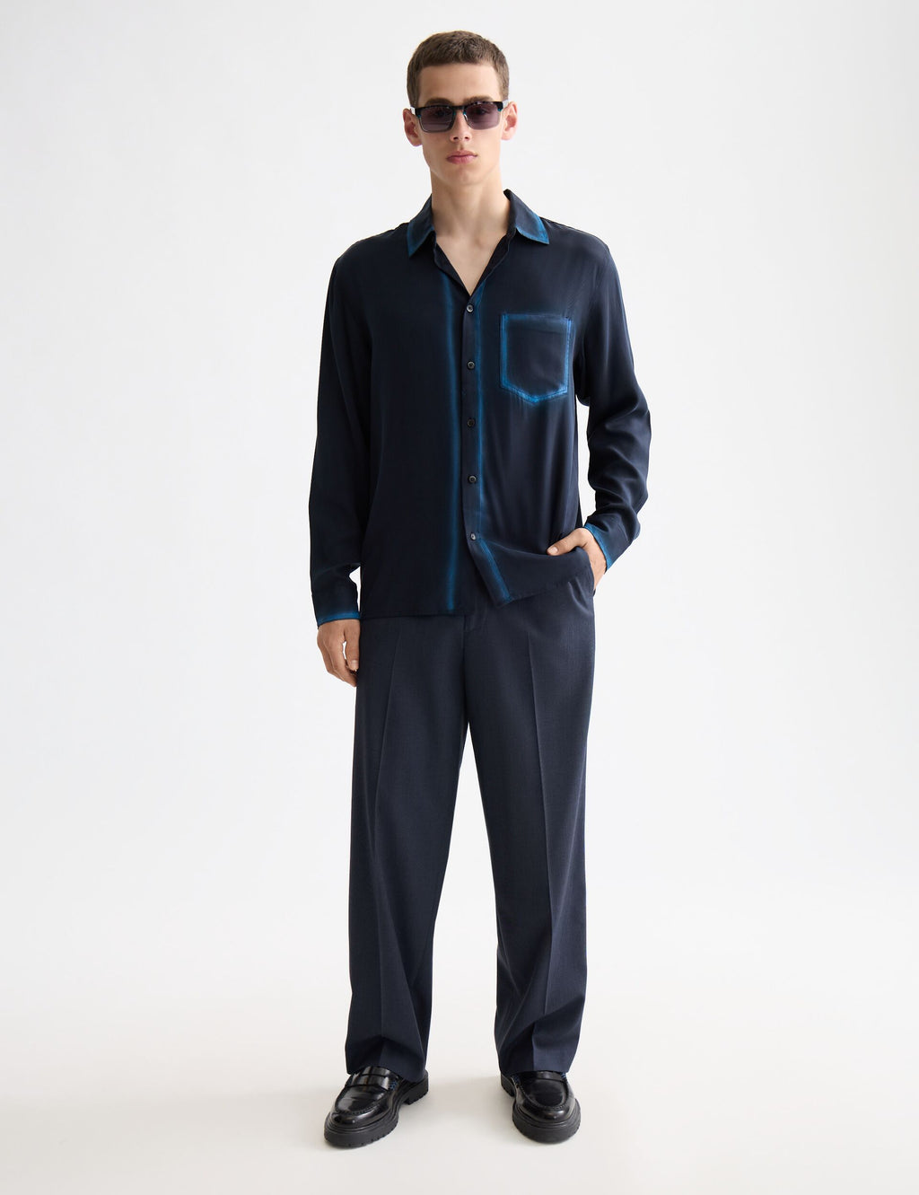 Relaxed fit tencel shirt