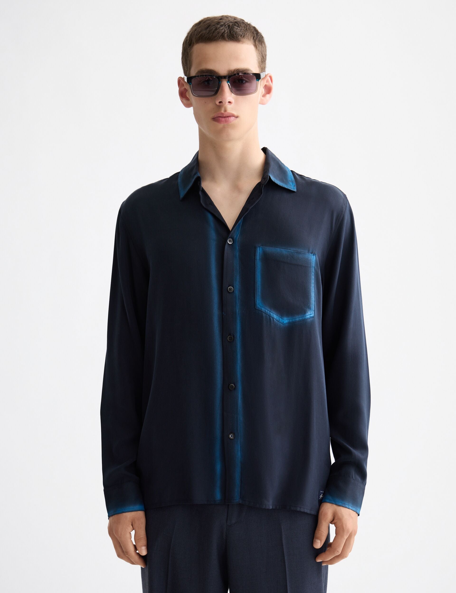 Relaxed fit tencel shirt