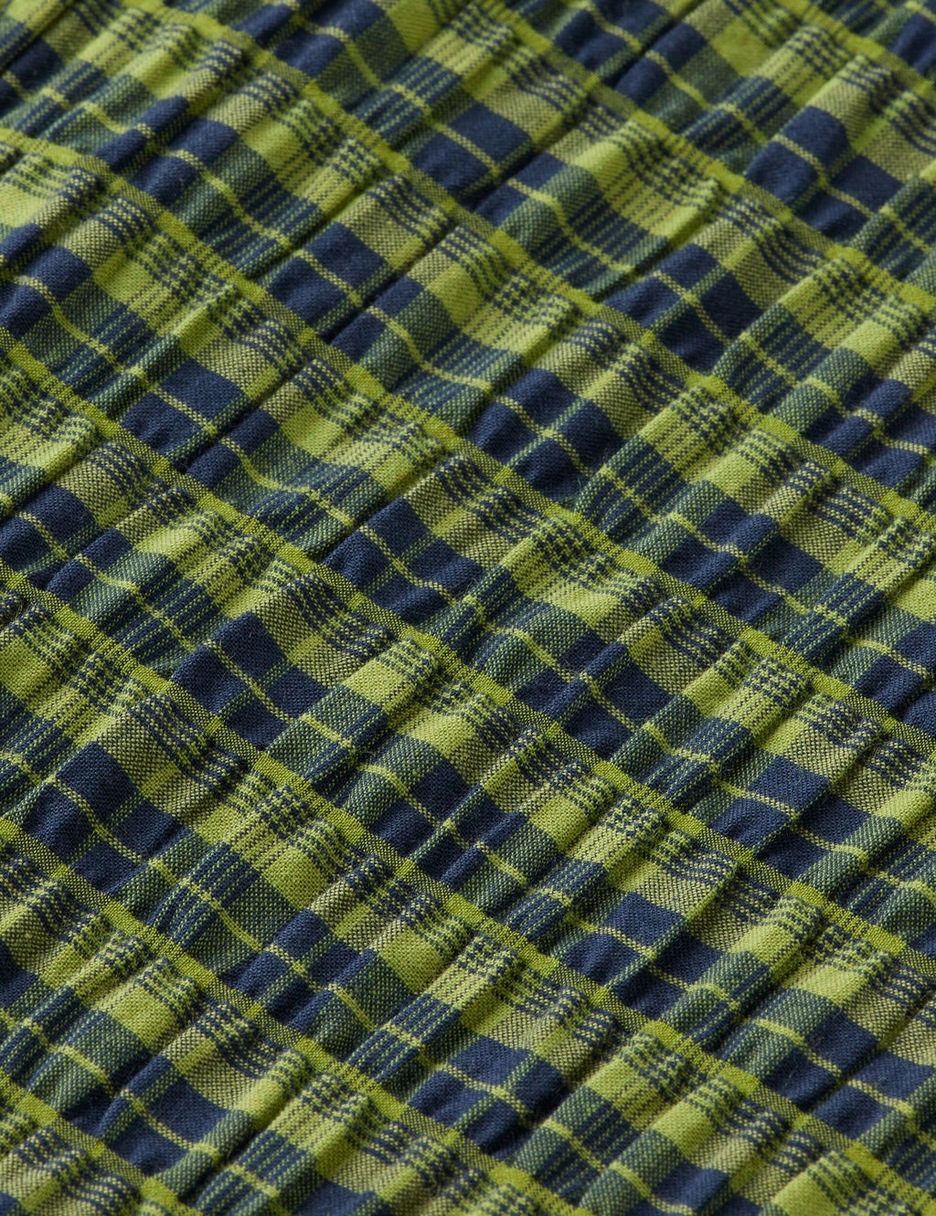 Crinkle checked shirt