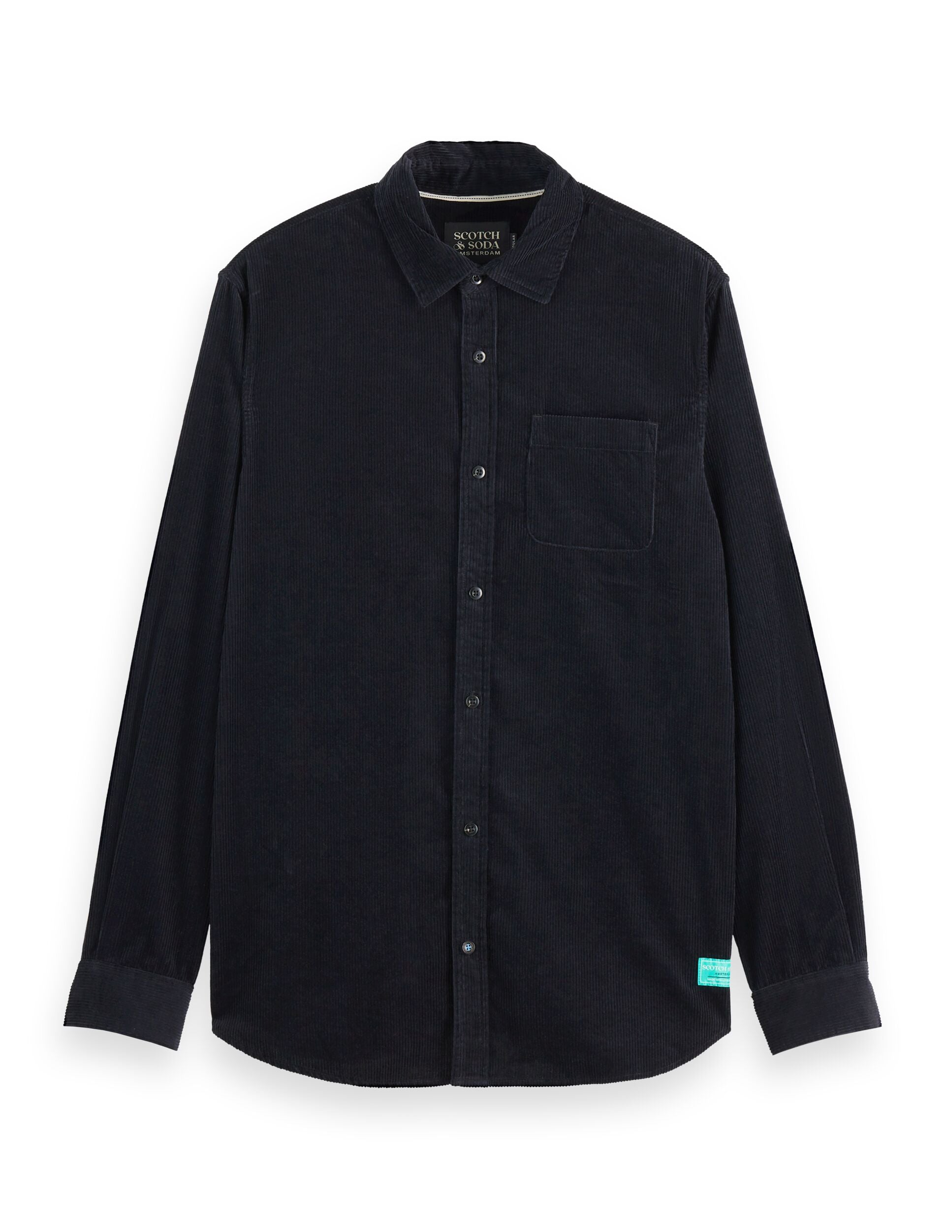 Regular-fit corduroy shirt