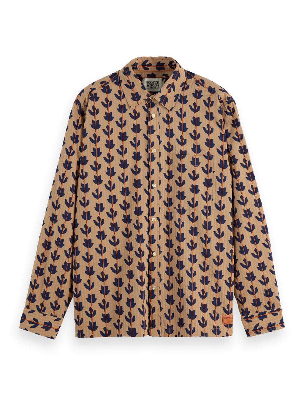 Structured printed shirt