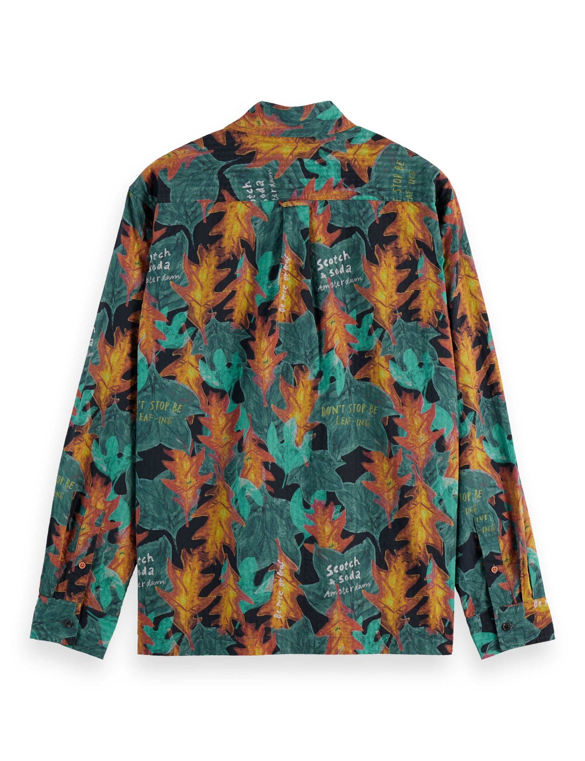 Structured printed shirt