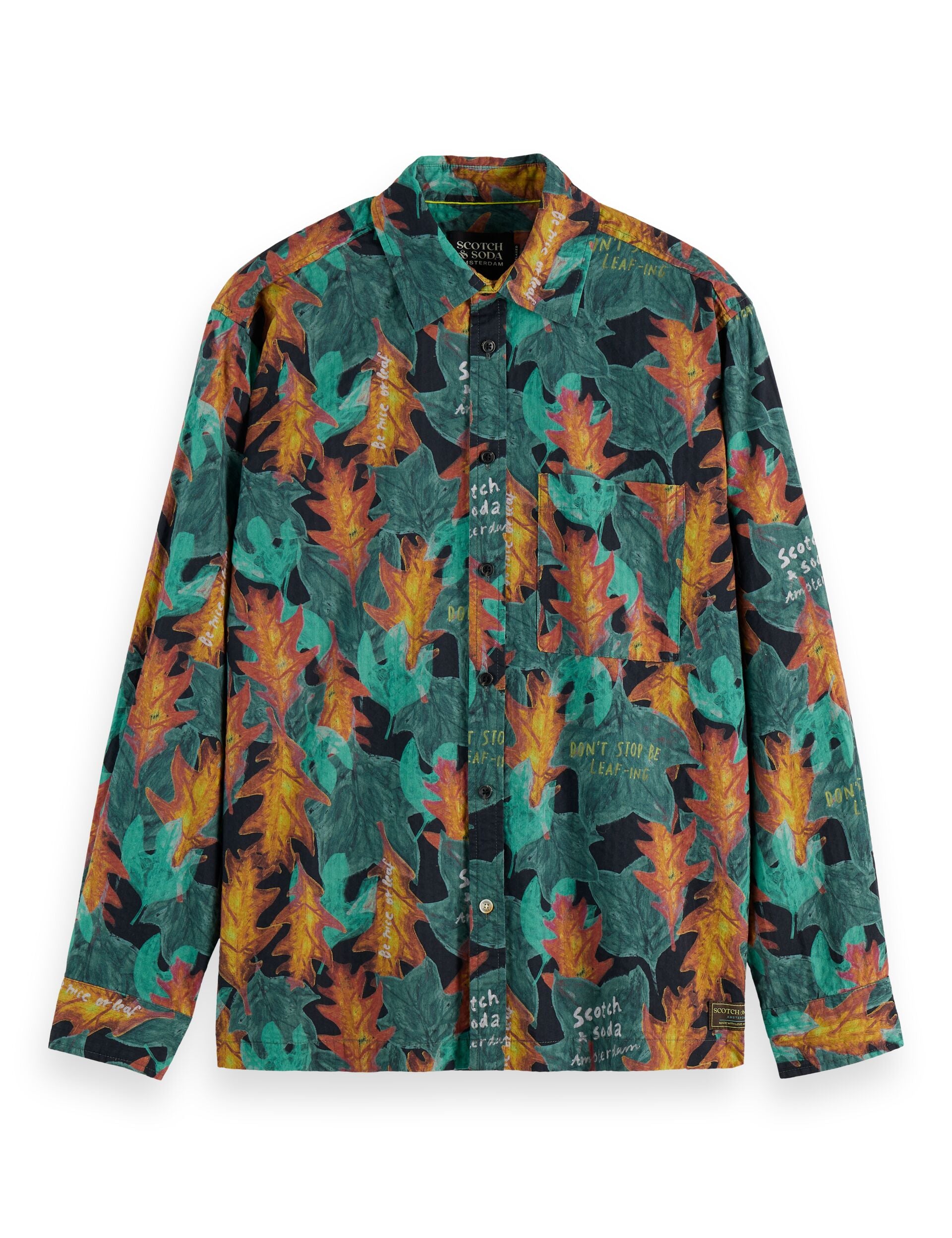 Structured printed shirt