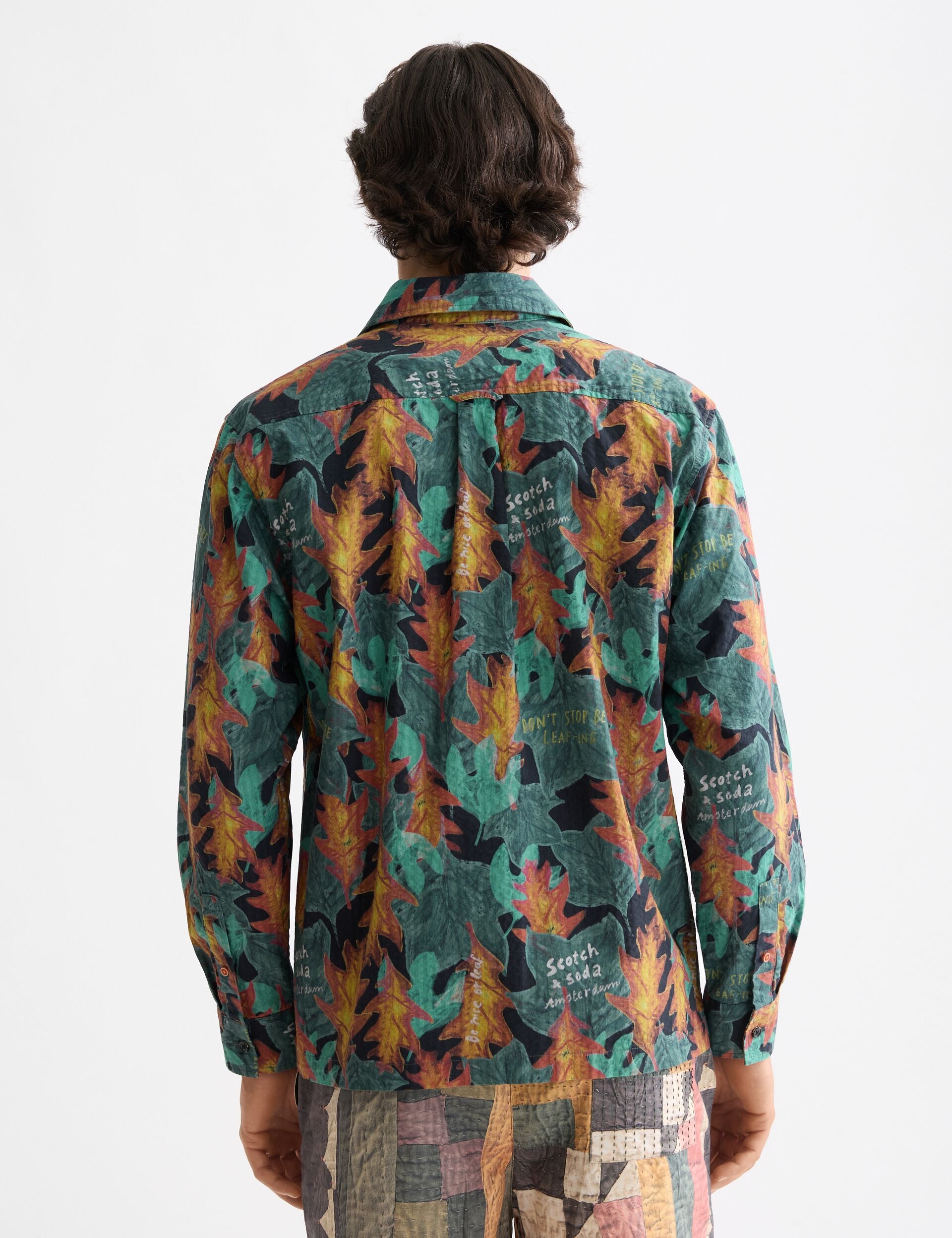 Structured printed shirt