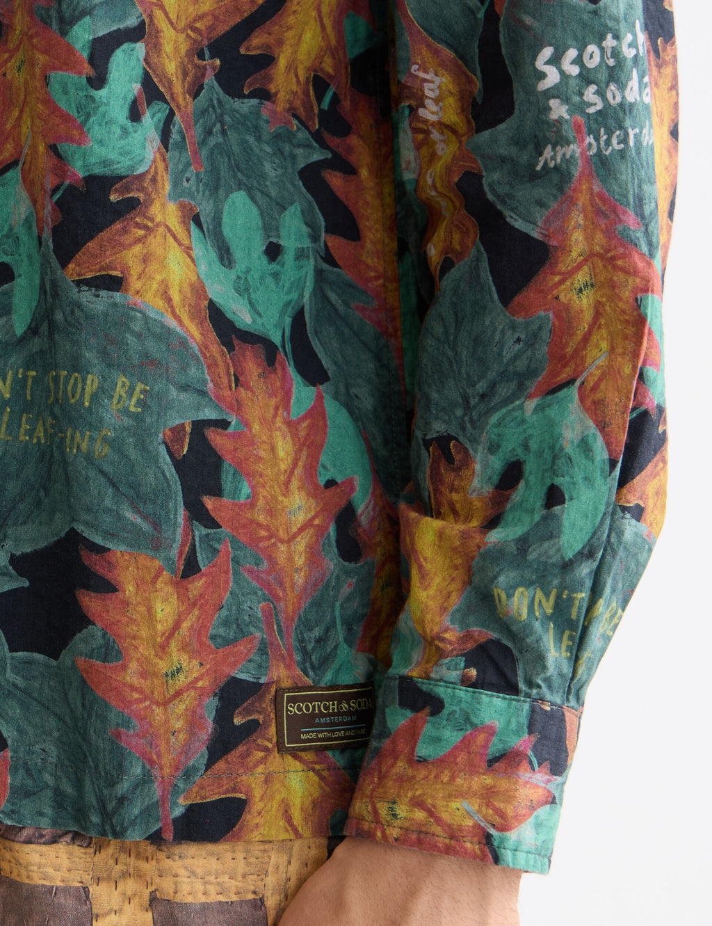 Structured printed shirt