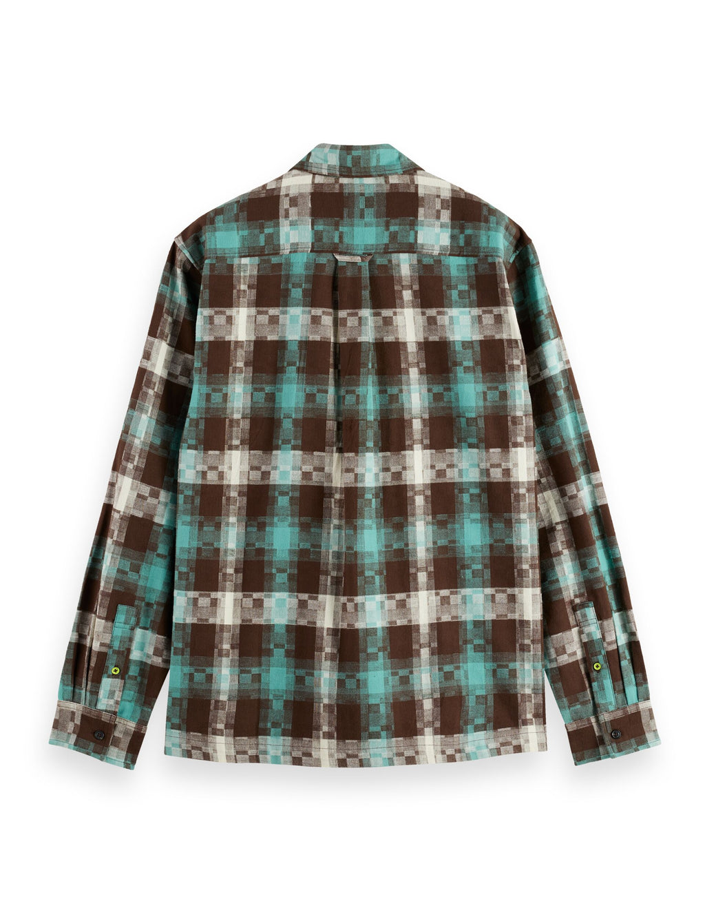 Abstract check relaxed-fit shirt