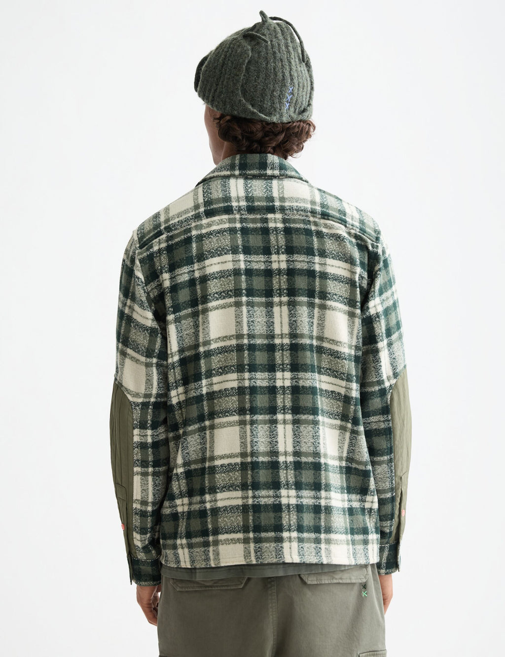 Patchwork relaxed-fit shirt