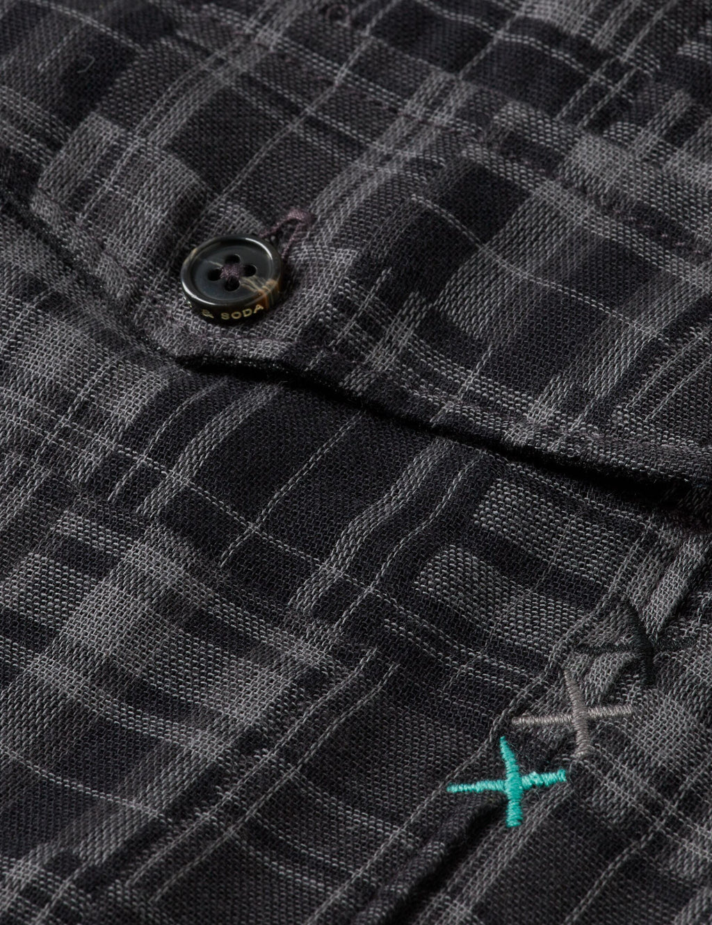 Patchwork flannel relaxed-fit shirt