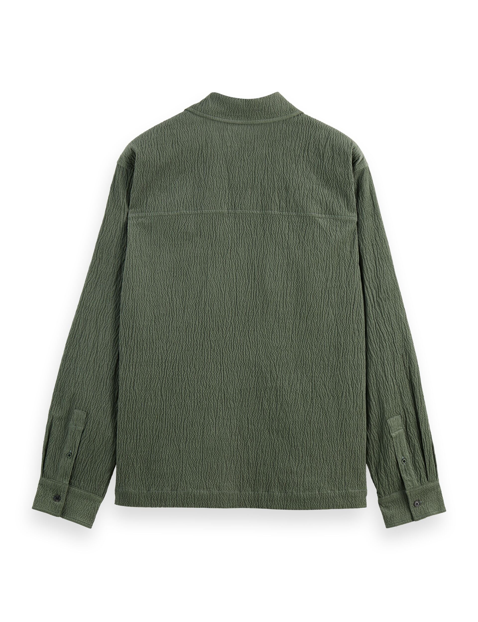 Quarter zip corduroy shirt