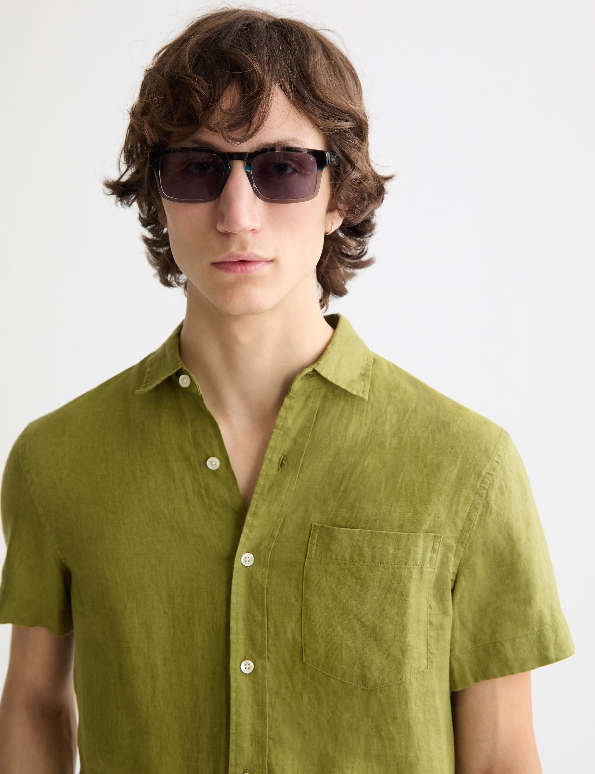 Core Seasonal - Regular-Fit Short-Sleeved Linen Shirt