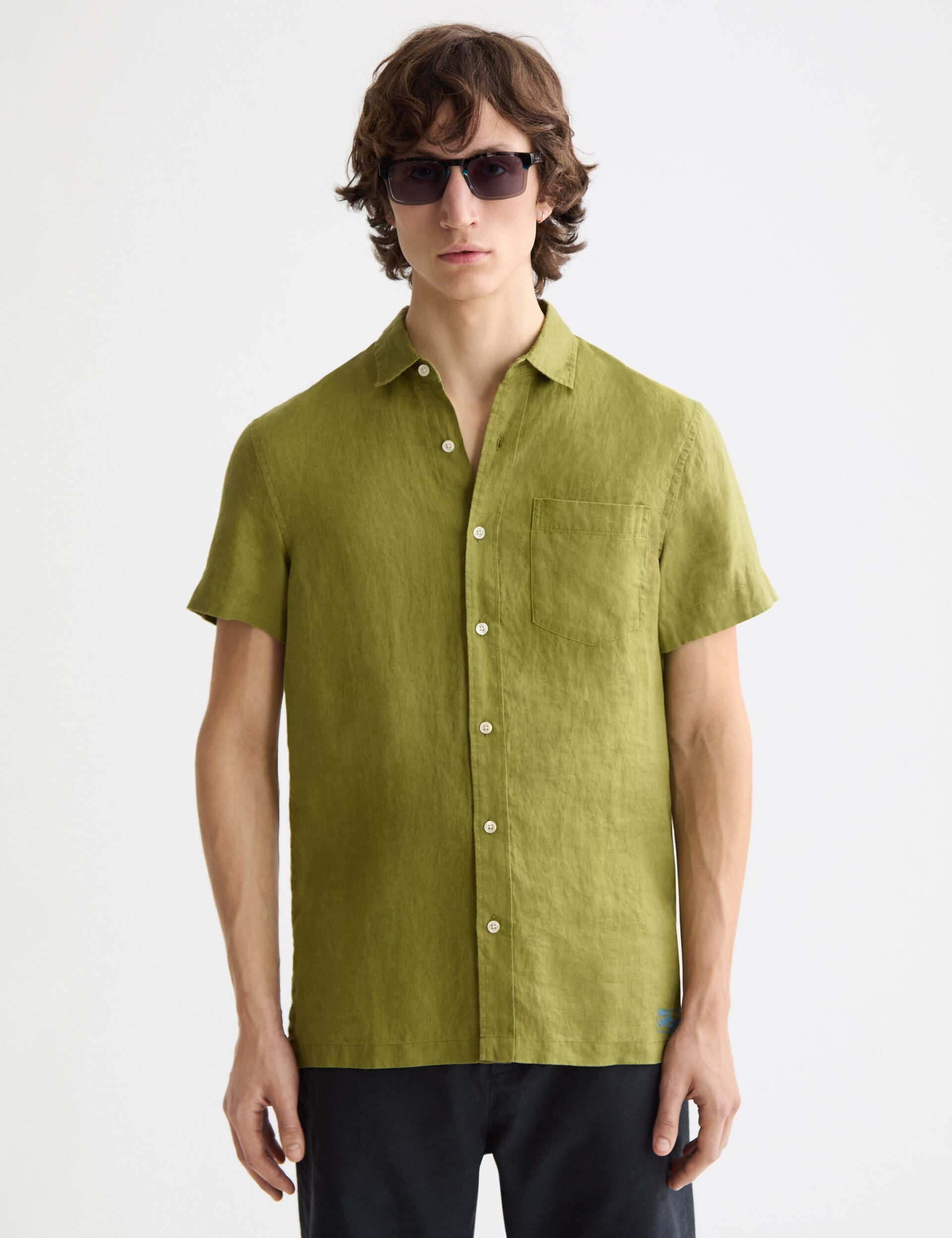 Core Seasonal - Regular-Fit Short-Sleeved Linen Shirt