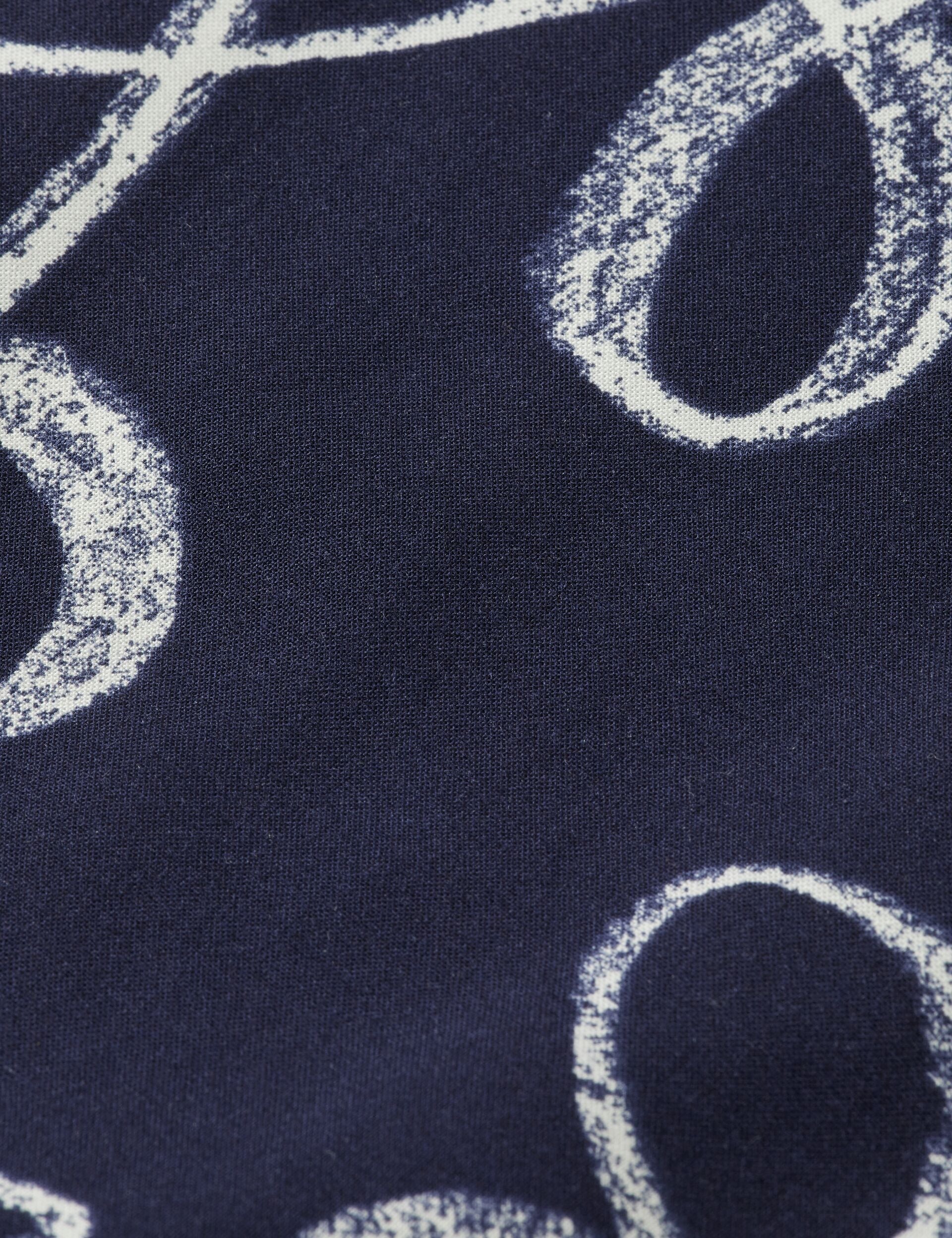 Printed short-sleeved viscose shirt