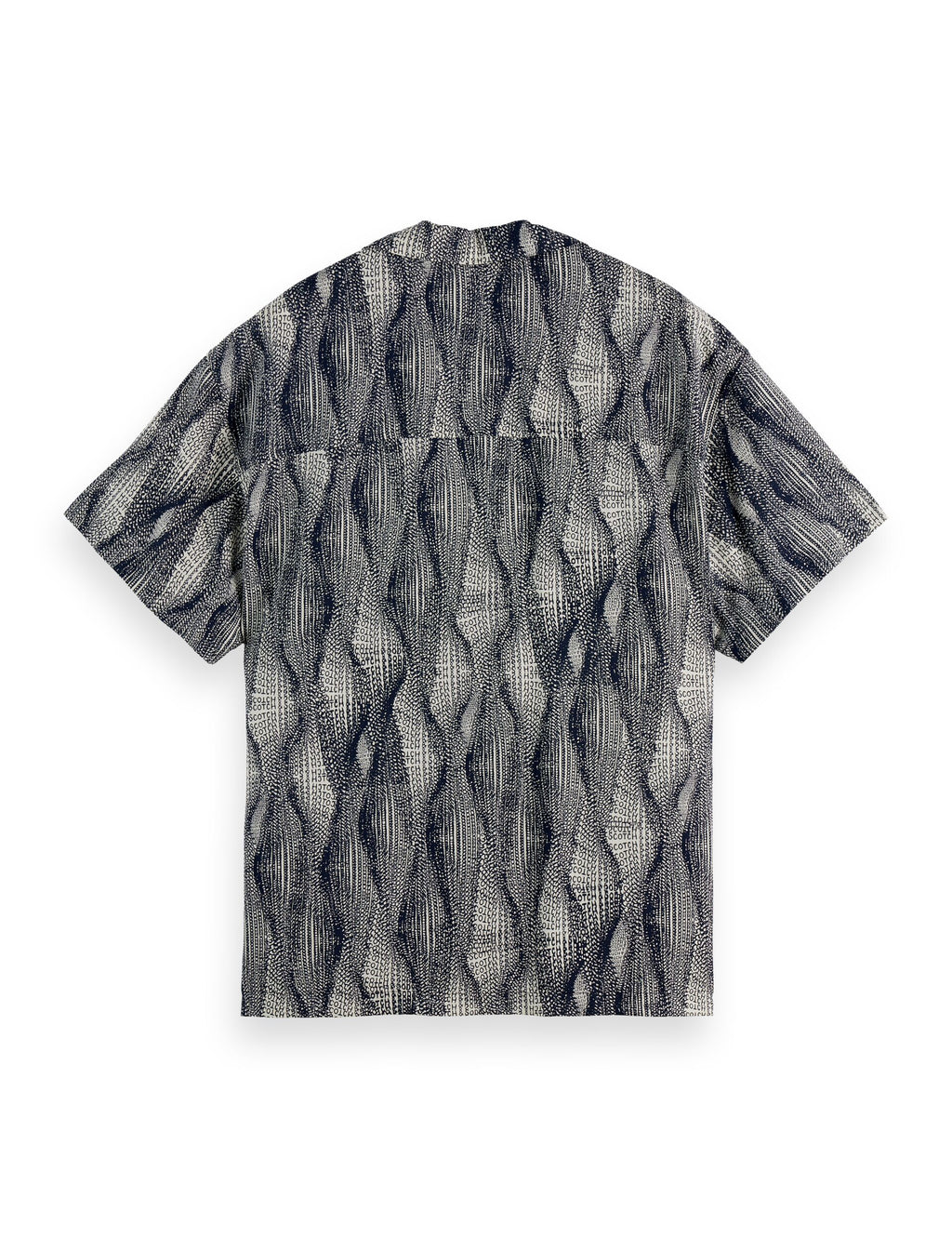 Printed short-sleeved tencel shirt