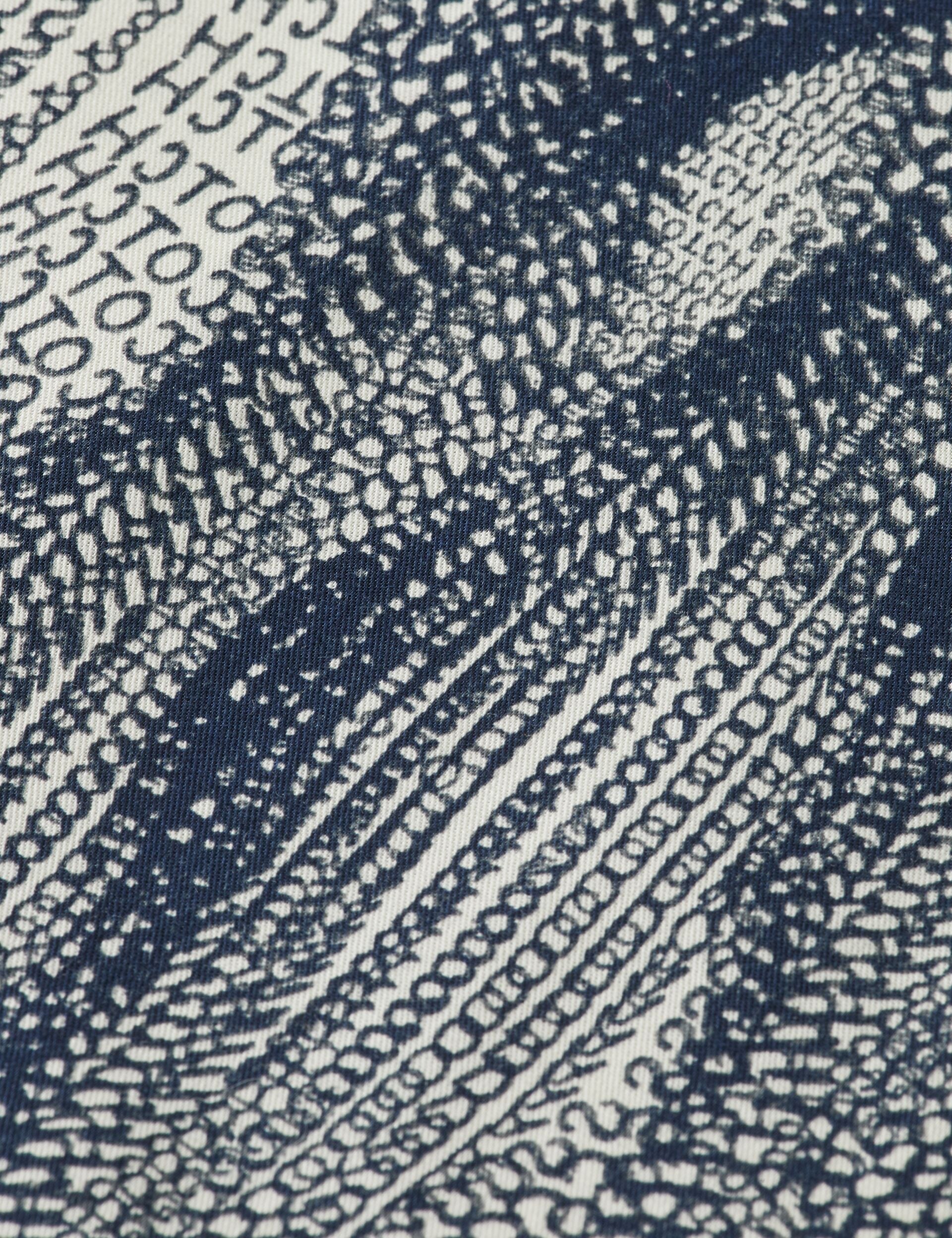 Printed short-sleeved tencel shirt