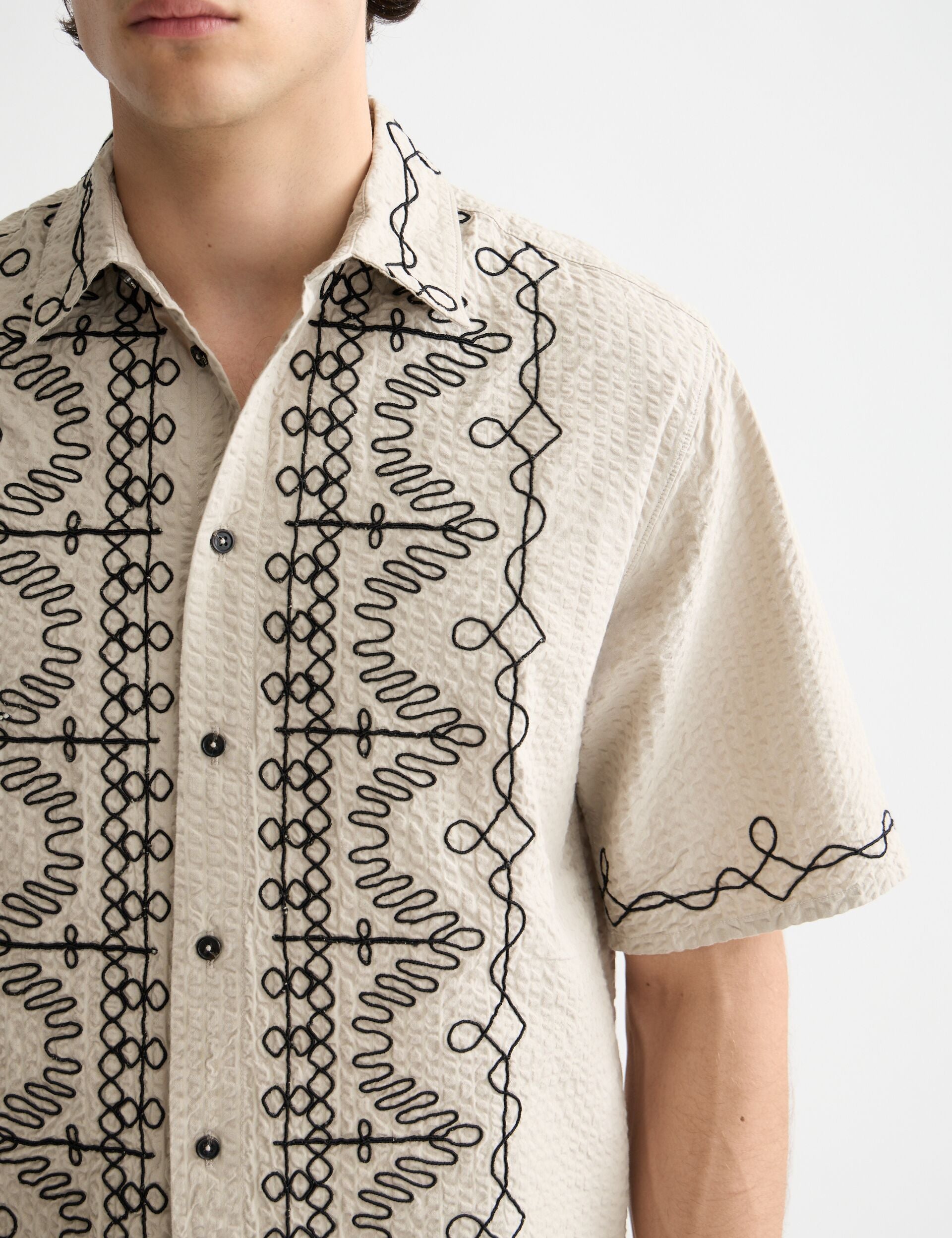 Embroidered short-sleeved shirt – Scotch & Soda