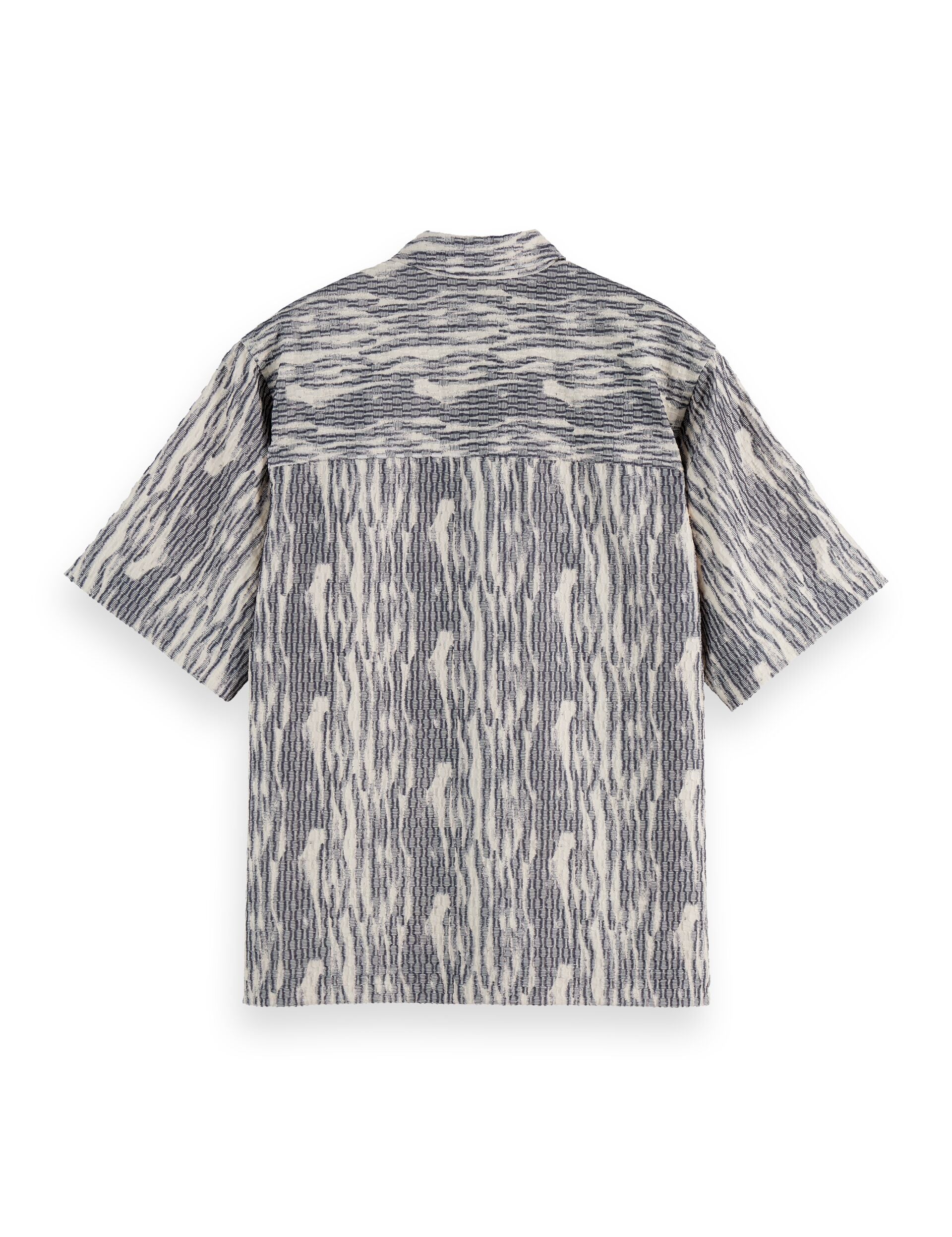 Jacquard short-sleeved shirt