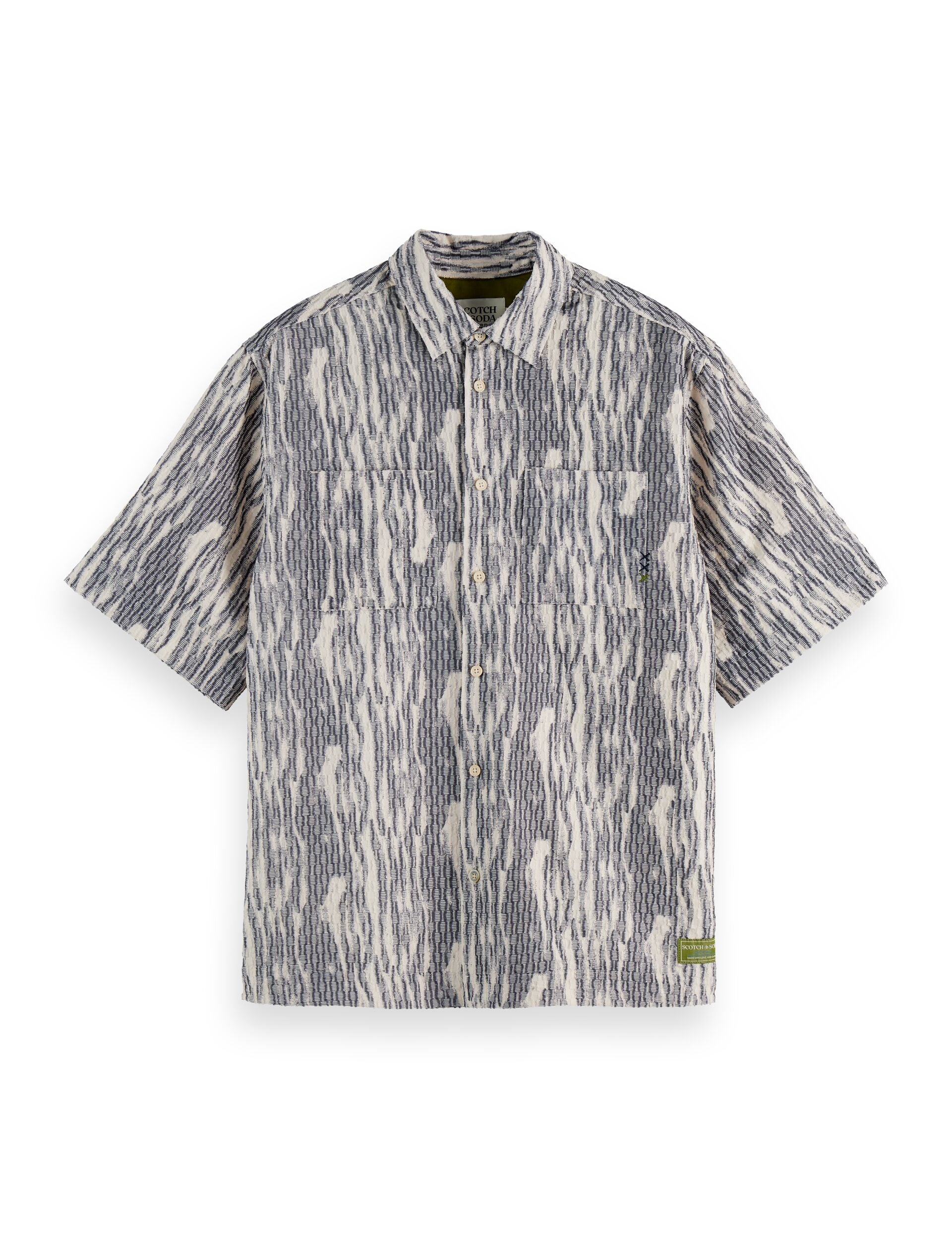 Jacquard short-sleeved shirt