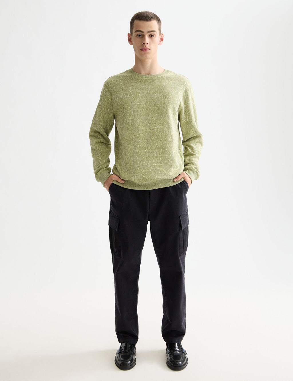 Melange Crew Neck Sweatshirt