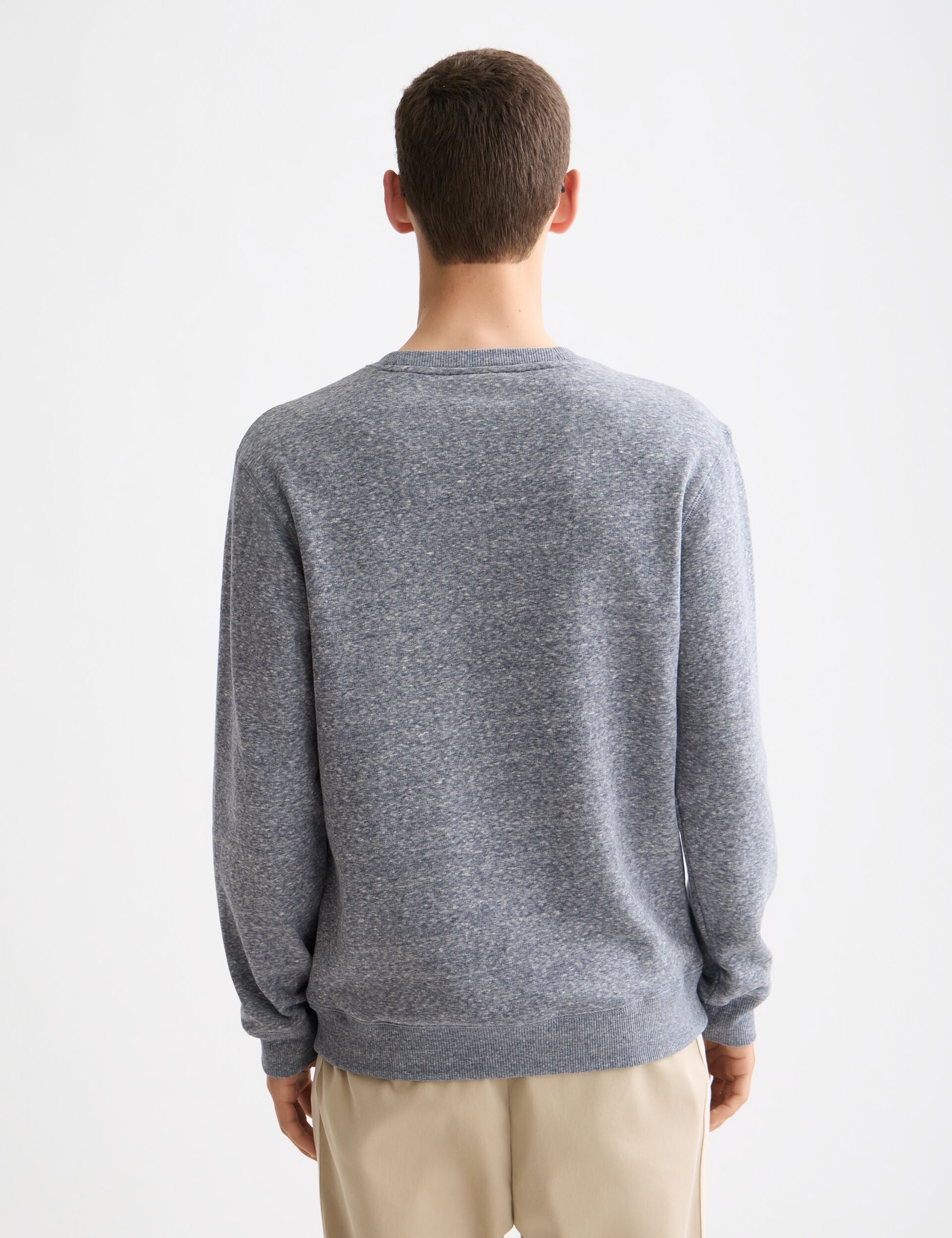 Melange Crew Neck Sweatshirt