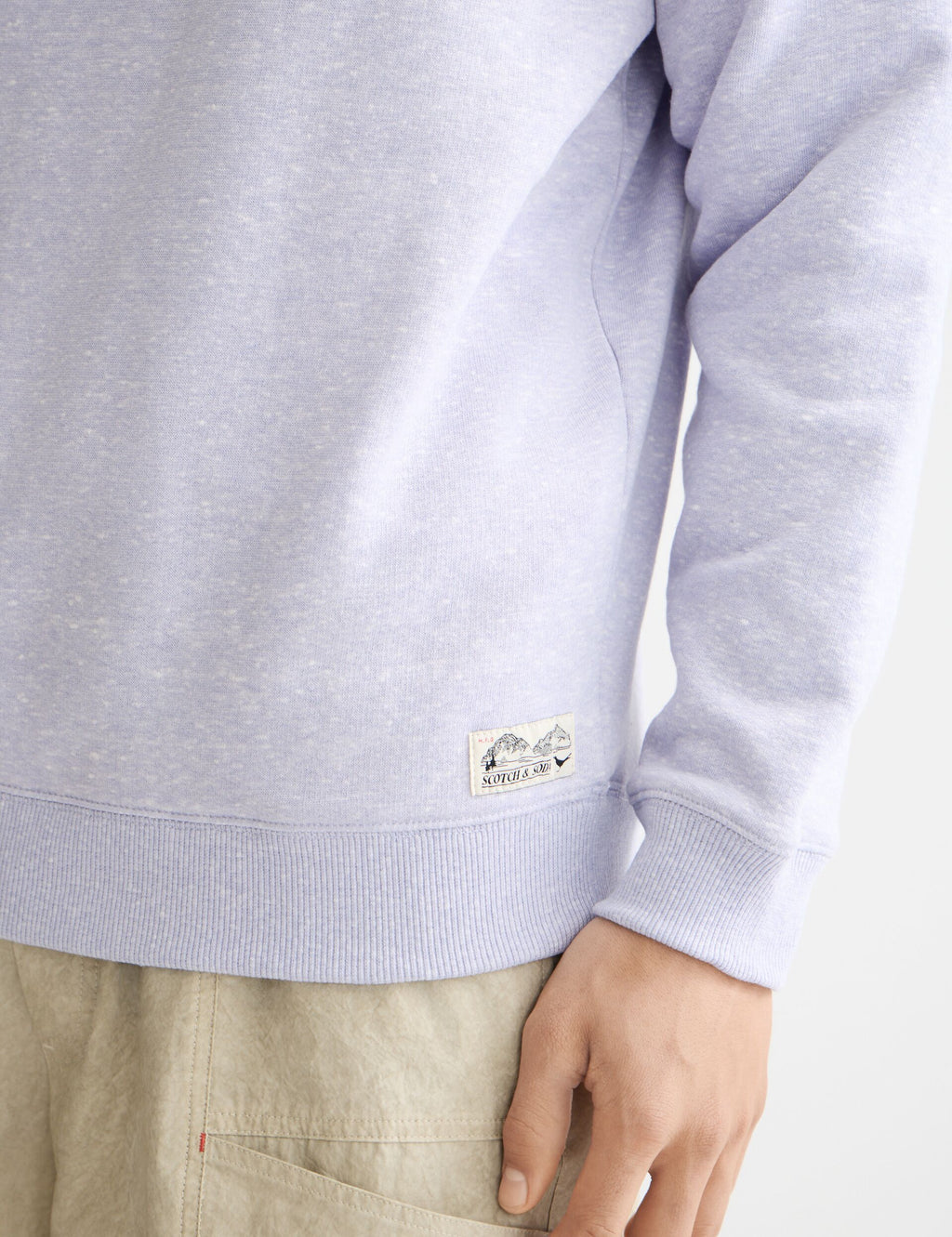 Melange Crew Neck Sweatshirt