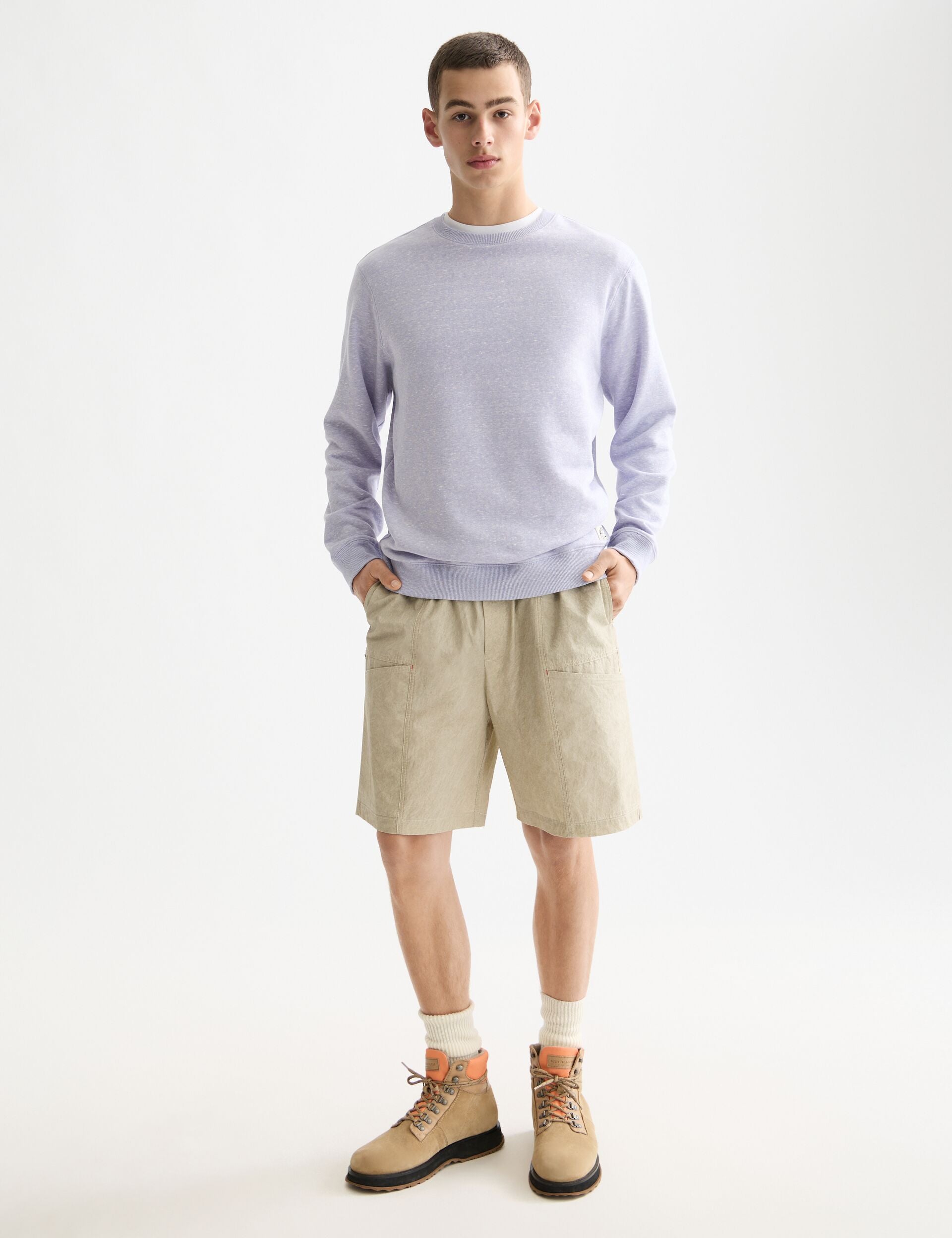 Melange Crew Neck Sweatshirt