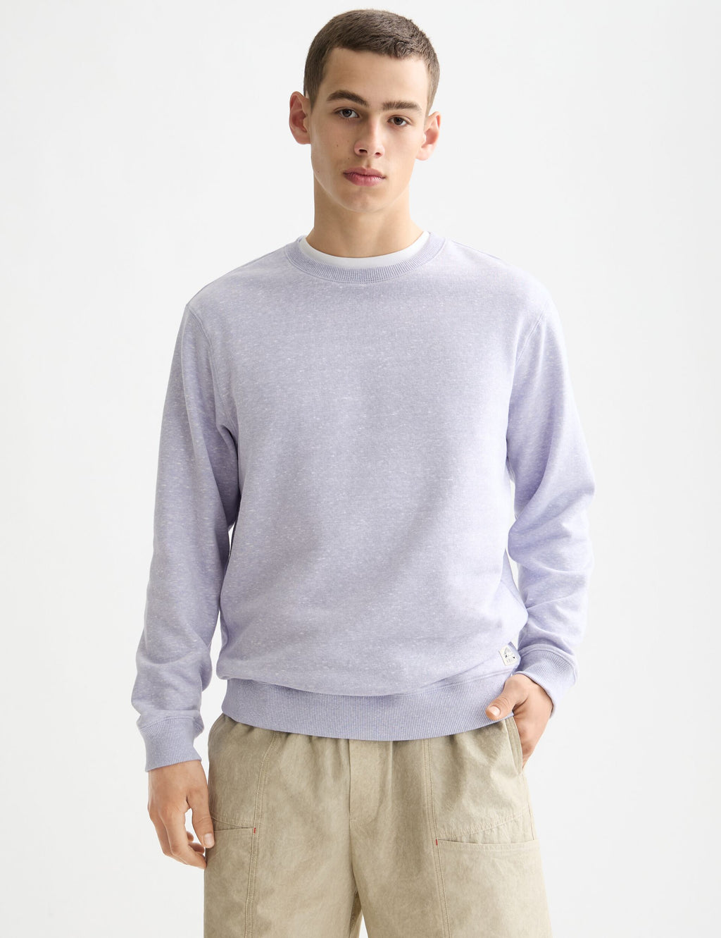 Melange Crew Neck Sweatshirt