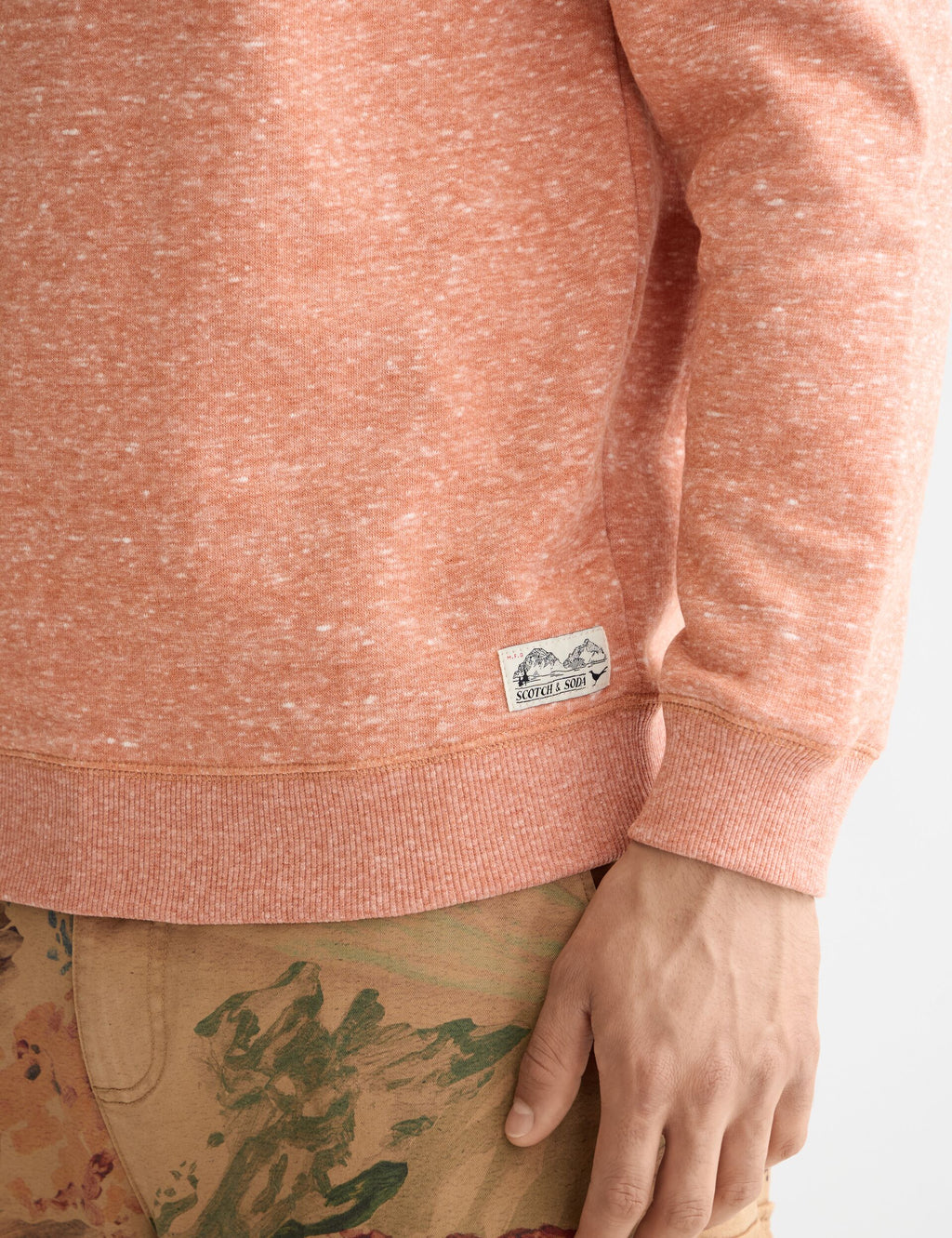 Melange Crew Neck Sweatshirt