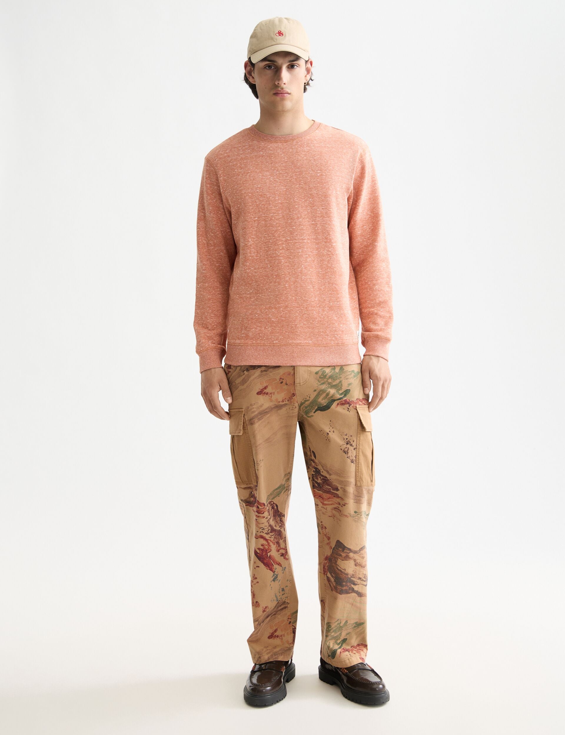 Melange Crew Neck Sweatshirt