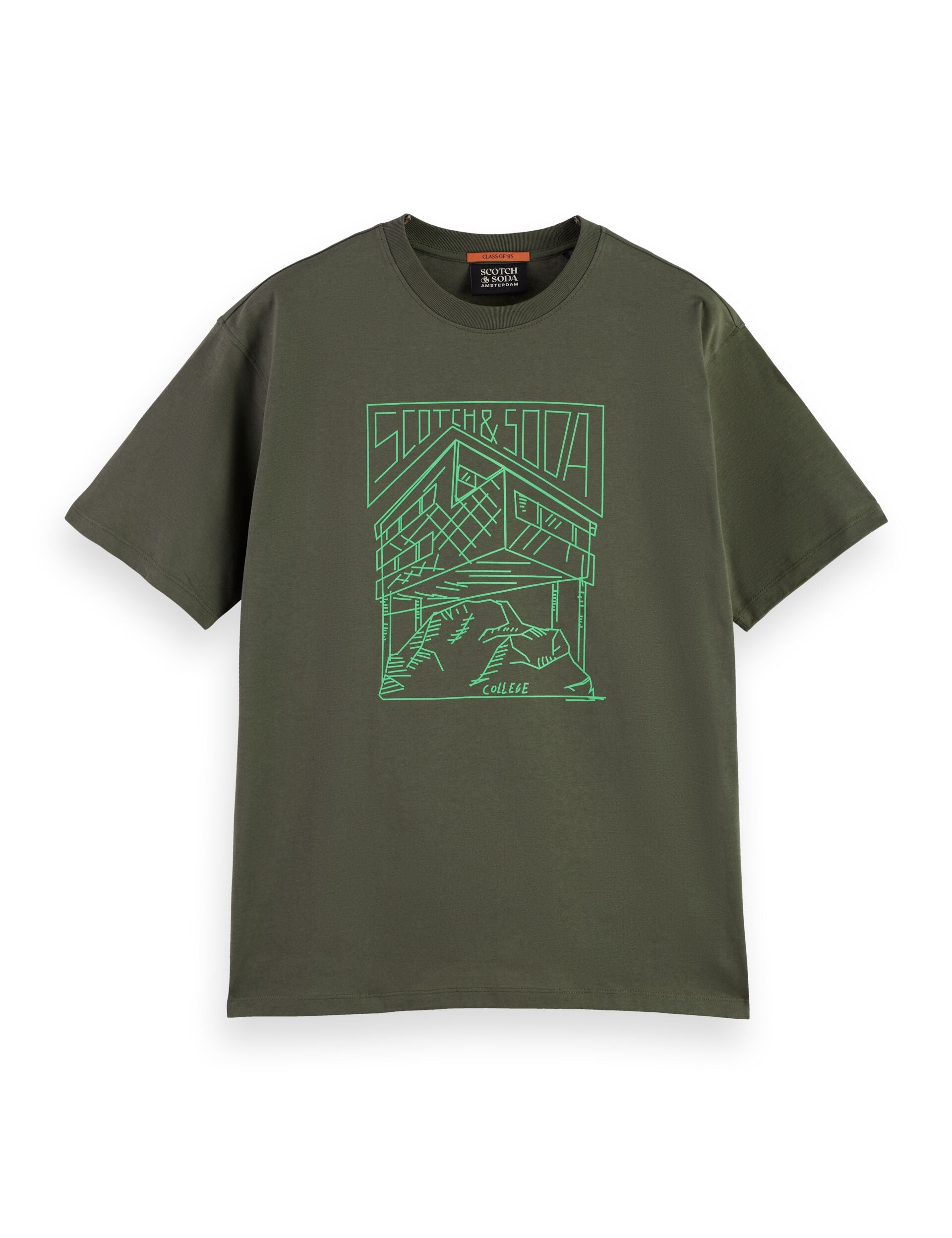 Relaxed Fit Scotch & Soda Logo T-shirt