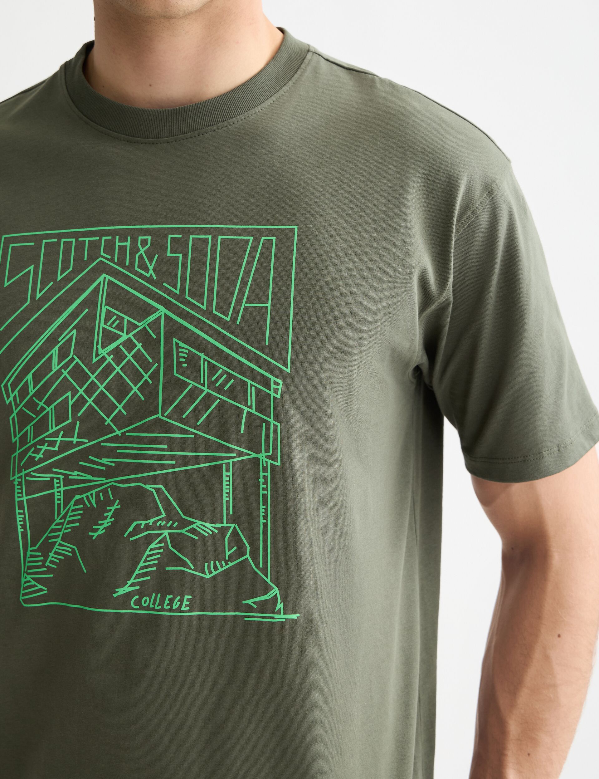 Relaxed Fit Scotch & Soda Logo T-shirt