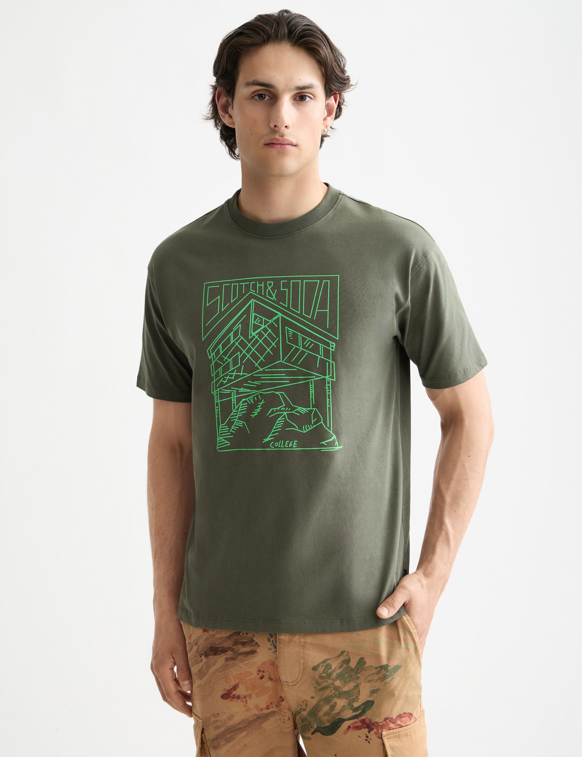 Relaxed Fit Scotch & Soda Logo T-shirt