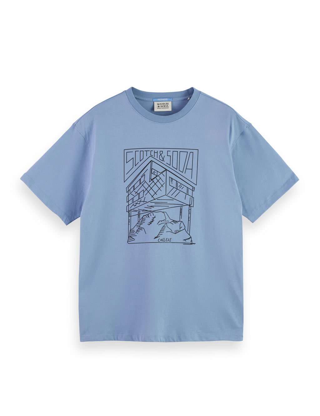 Relaxed Fit Scotch & Soda Logo T-shirt