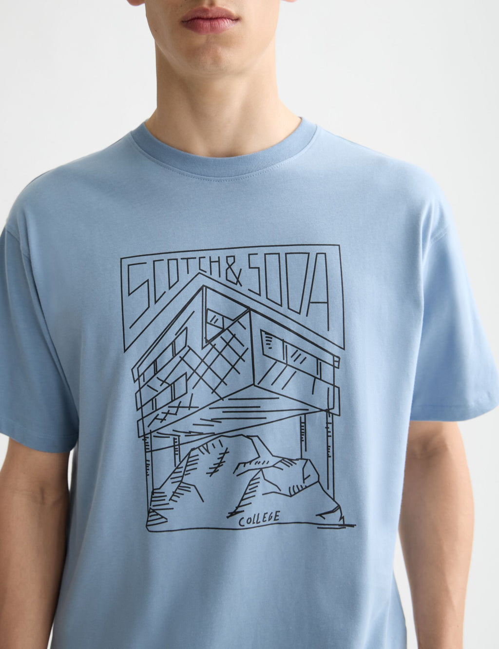 Relaxed Fit Scotch & Soda Logo T-shirt