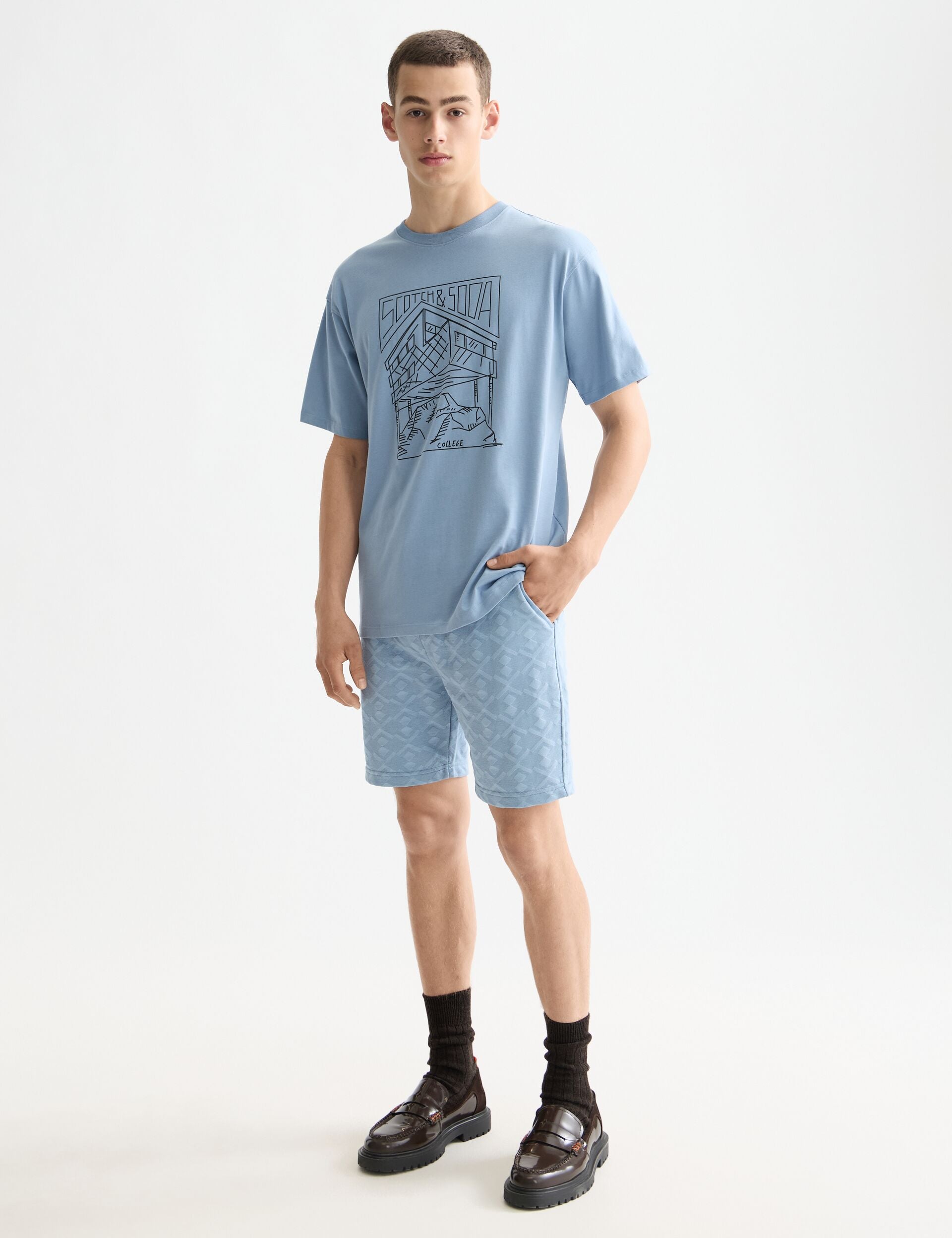 Relaxed Fit Scotch & Soda Logo T-shirt