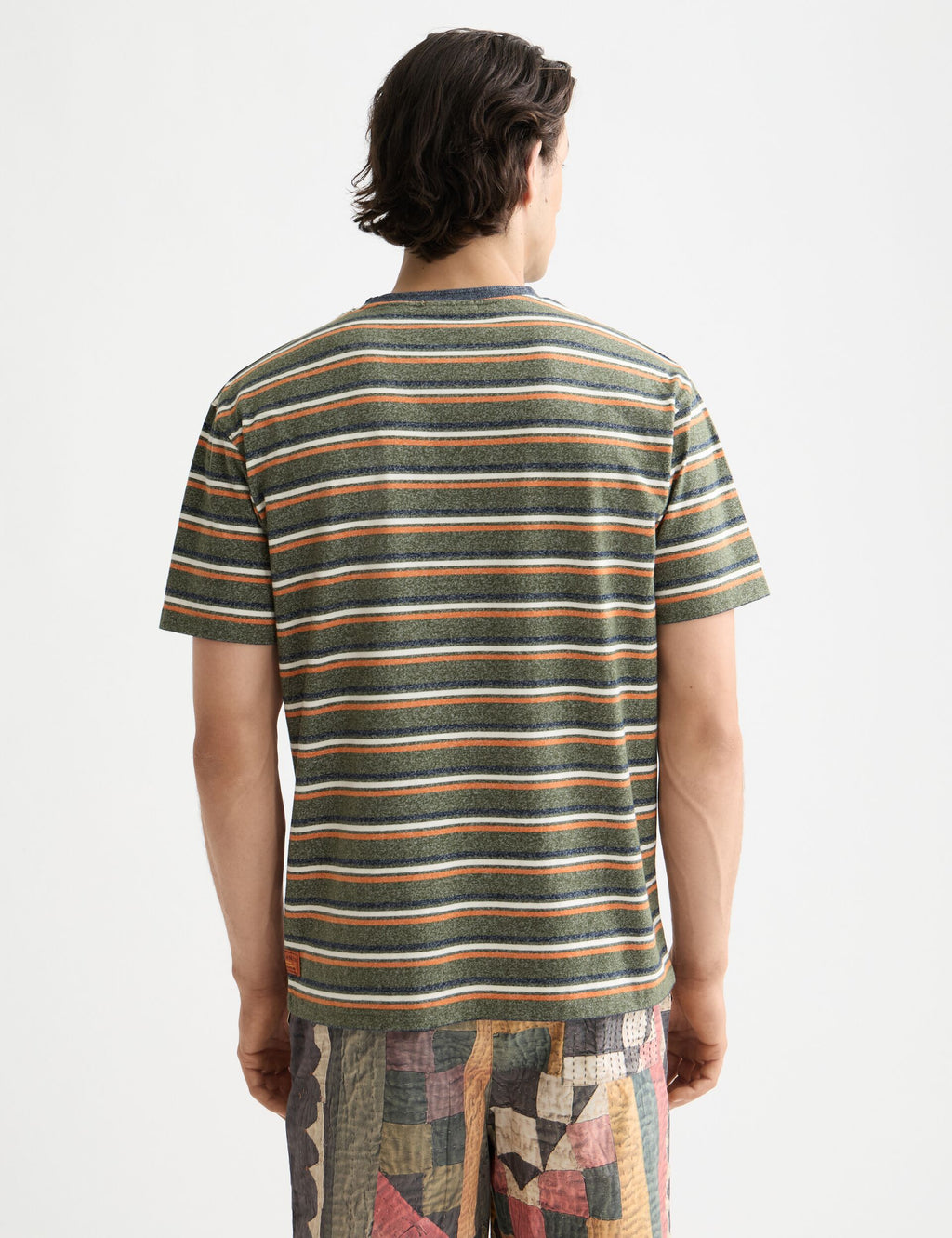 Relaxed Fit Yarn Dye Stripe T-shirt