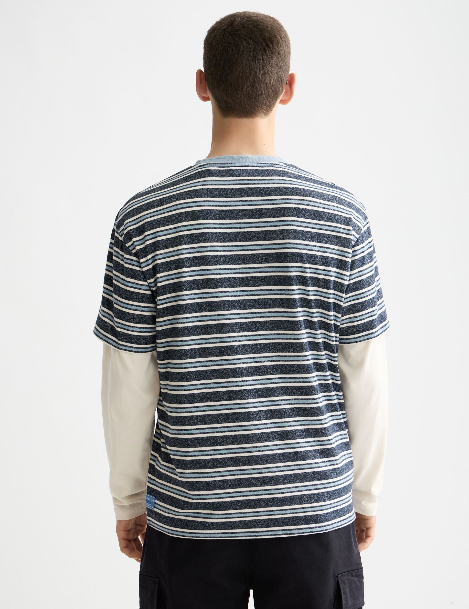 Relaxed Fit Yarn Dye Stripe T-shirt