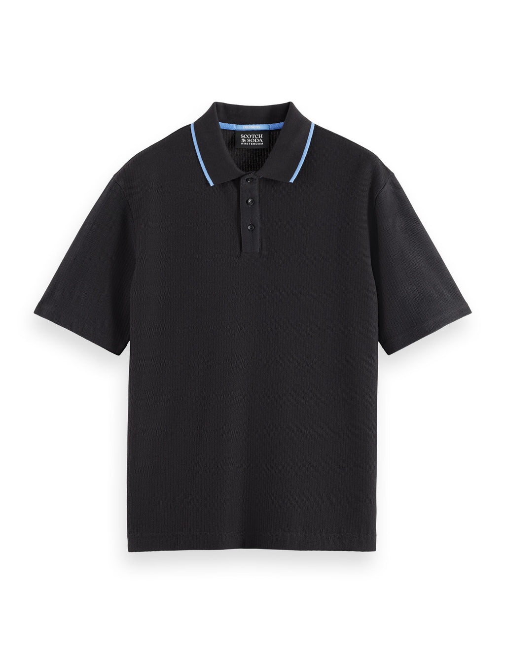 Structured relaxed fit polo