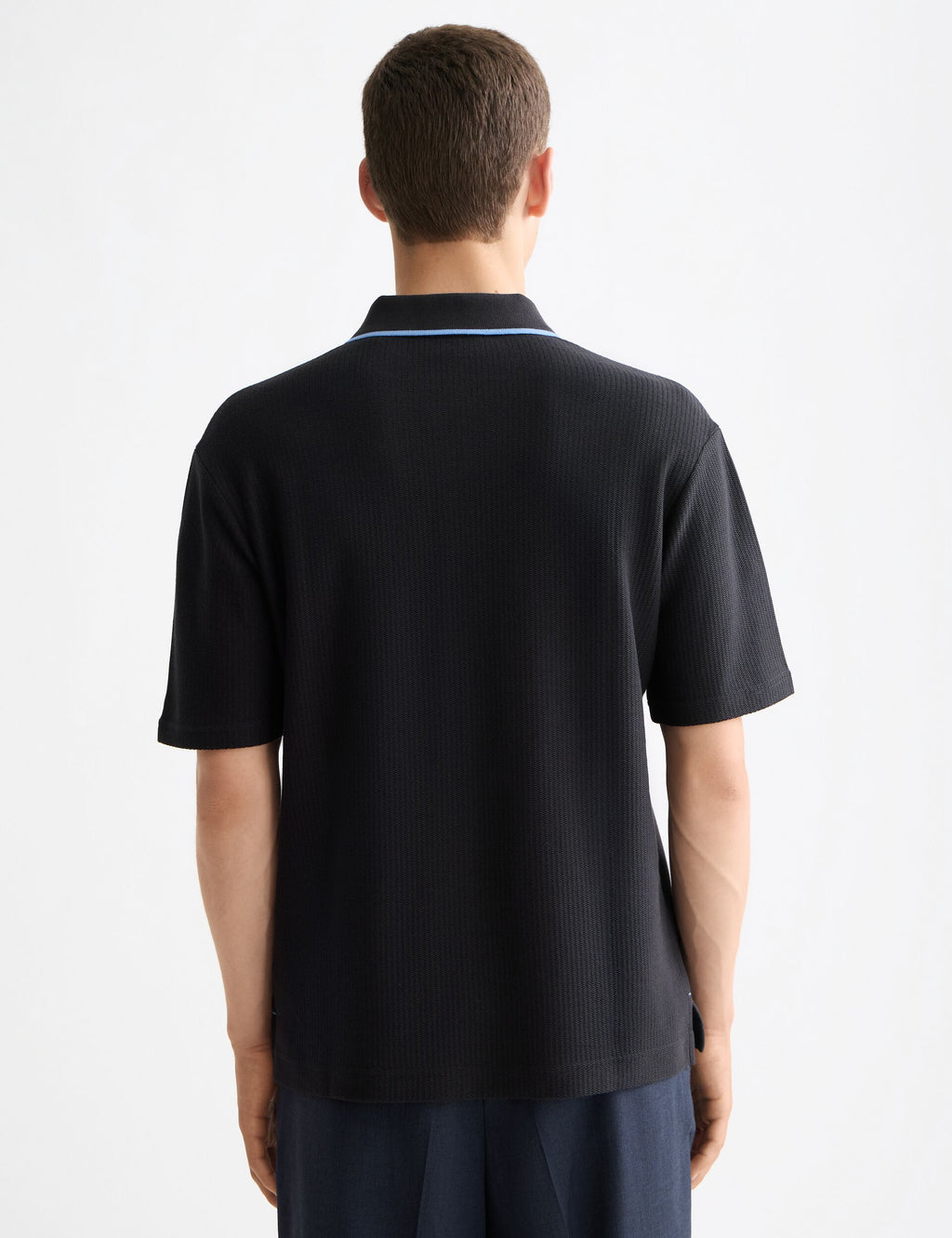 Structured relaxed fit polo