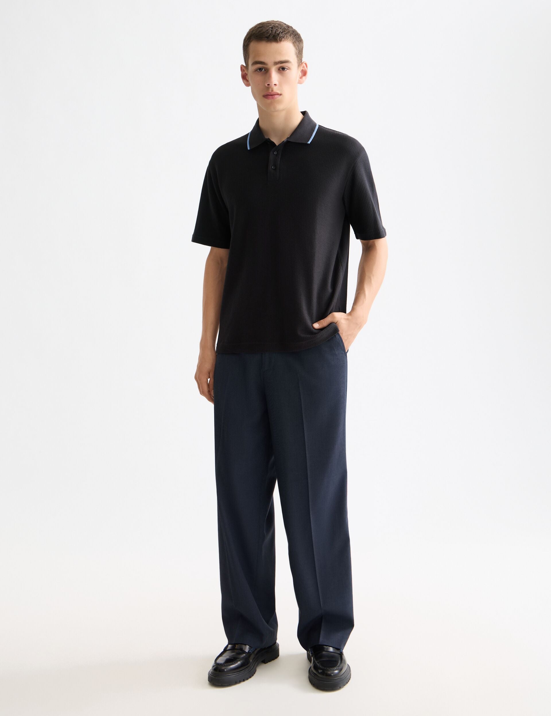 Structured relaxed fit polo – Scotch & Soda