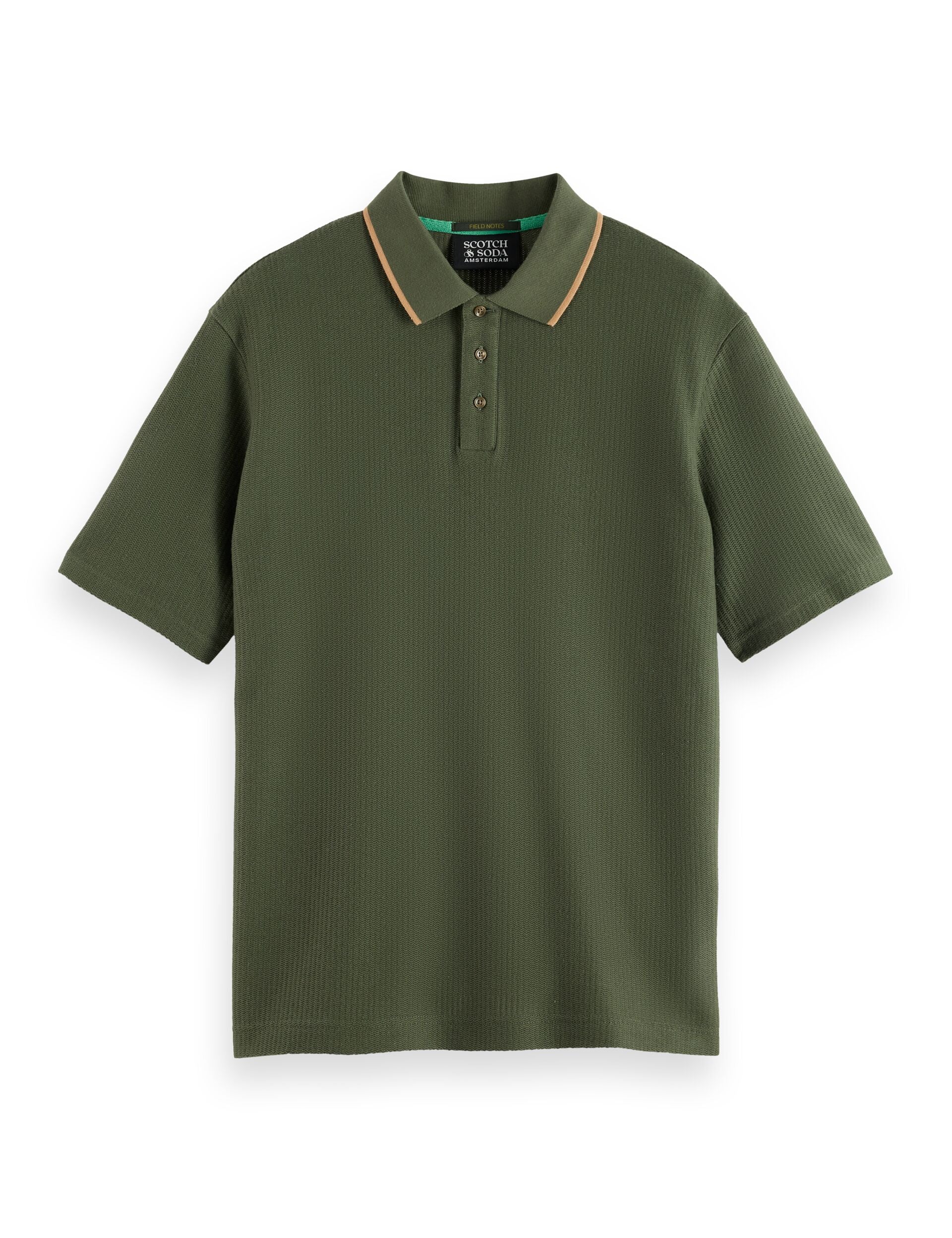 Structured relaxed fit polo