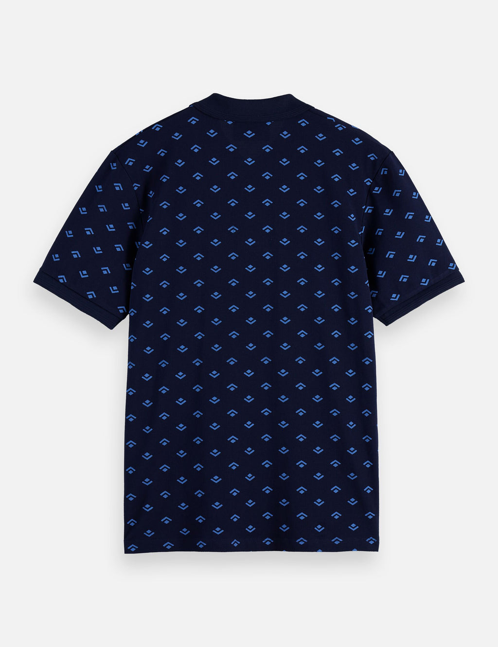 Micro allover print jersey regular fit polo