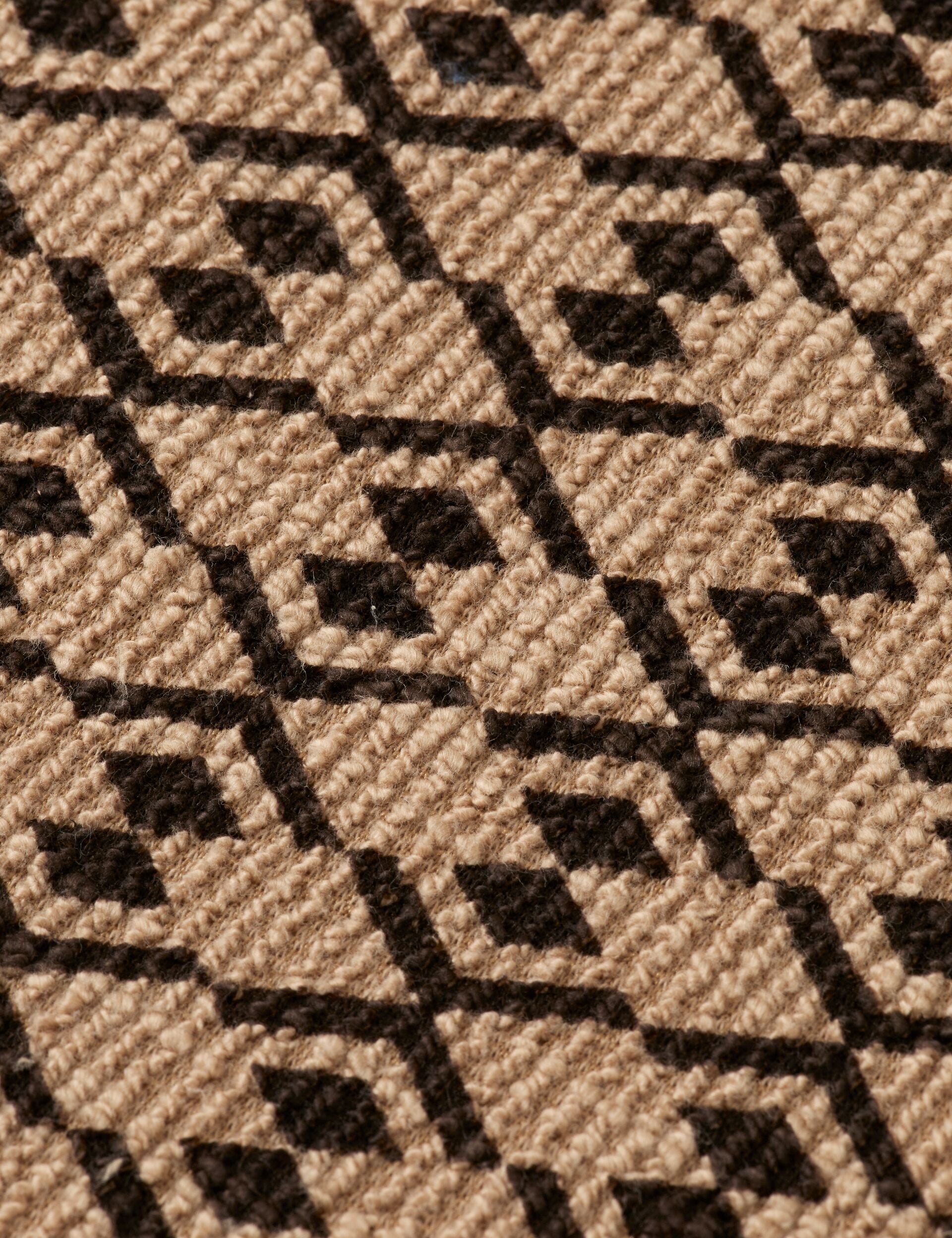 Towelling printed relaxed fit polo