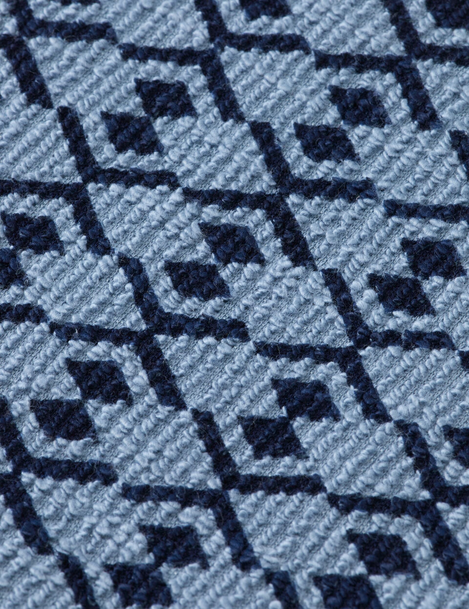 Towelling printed relaxed fit polo