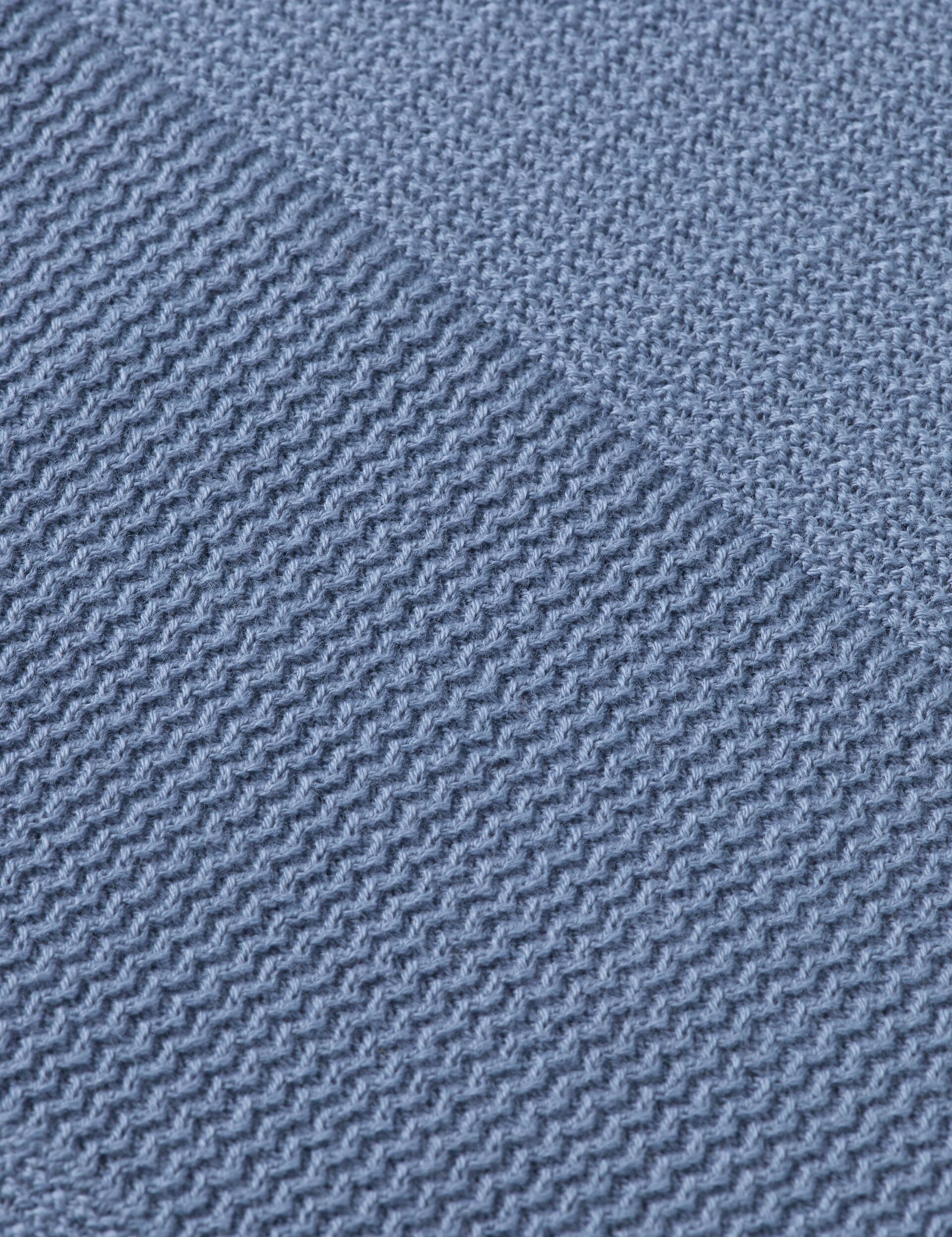 Knitted tone on tone striped regular fit polo