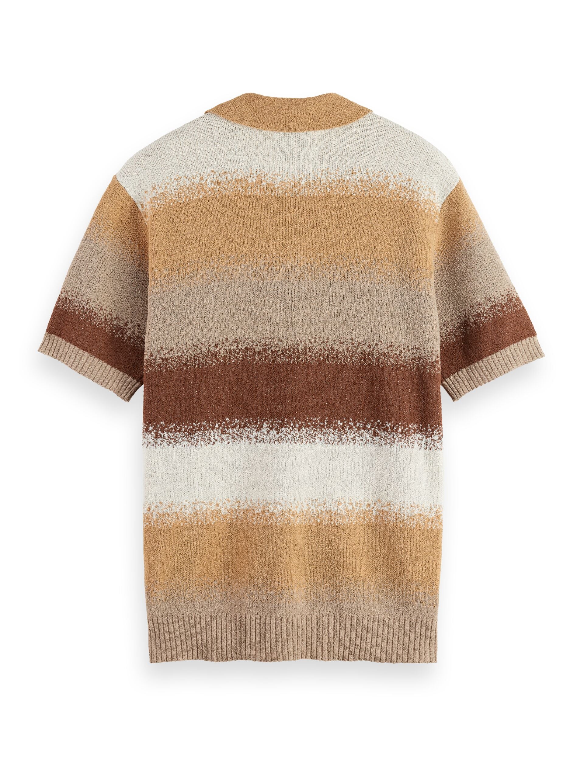 Knitted degrade polo